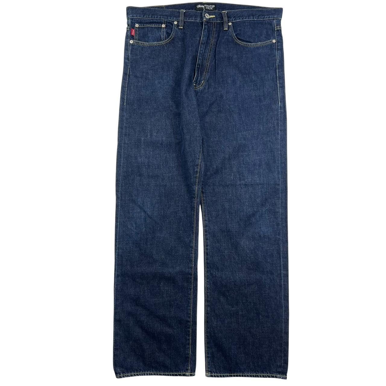 Stussy Vintage 2000s Stussy Spellout Pink Jeans - Waist: 38” Size US 38 / EU 54 - 2 Thumbnail