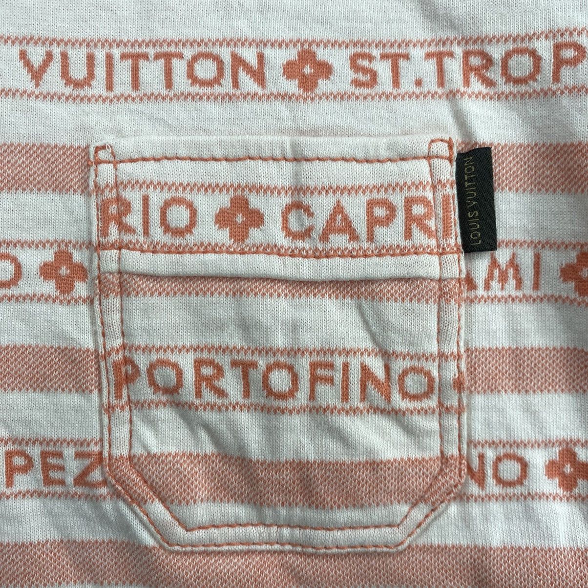 Louis Vuitton Vintage Louis Vuitton In Cotone Orange Stripe Polo Shirt Size M / US 6-8 / IT 42-44 - 8 Thumbnail