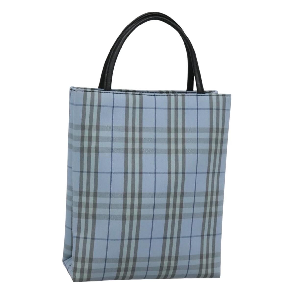 Burberry Nova Check Blue Canvas Handbag (Pre-Owned) Size ONE SIZE - 1 Thumbnail
