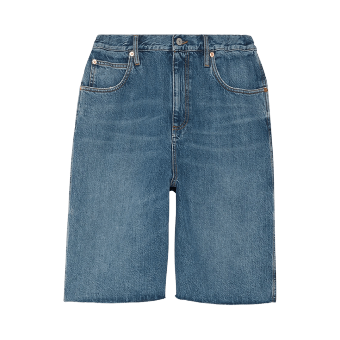 Gucci o1la5ras0526 Organic Denim Shorts Crystal G in Blue Size 29" - 1 Preview
