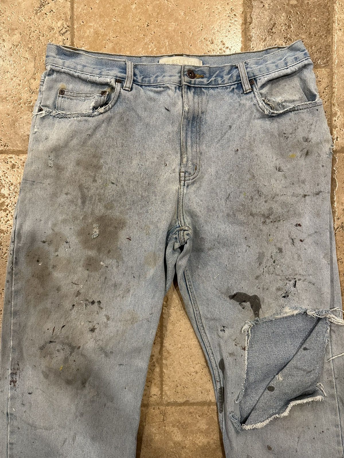 Levi's Vintage Clothing Vintage Relaxed Painter Thrashed Distressed Blue Denim Jeans Size US 36 / EU 52 - 6 Thumbnail