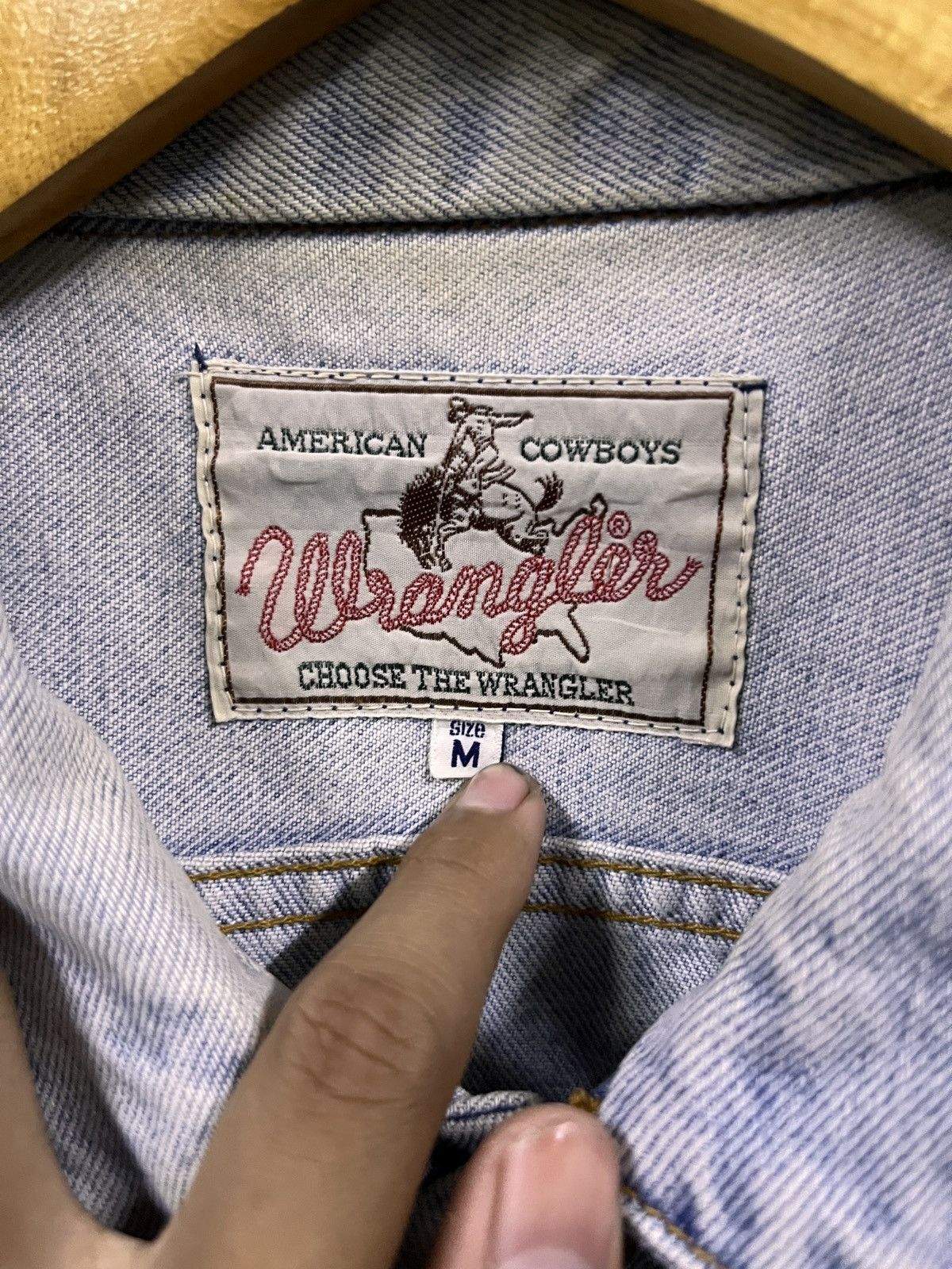 Wrangler VINTAGE 90s WRANGLER DENIM JACKET Size US L / EU 52-54 / 3 - 4 Thumbnail