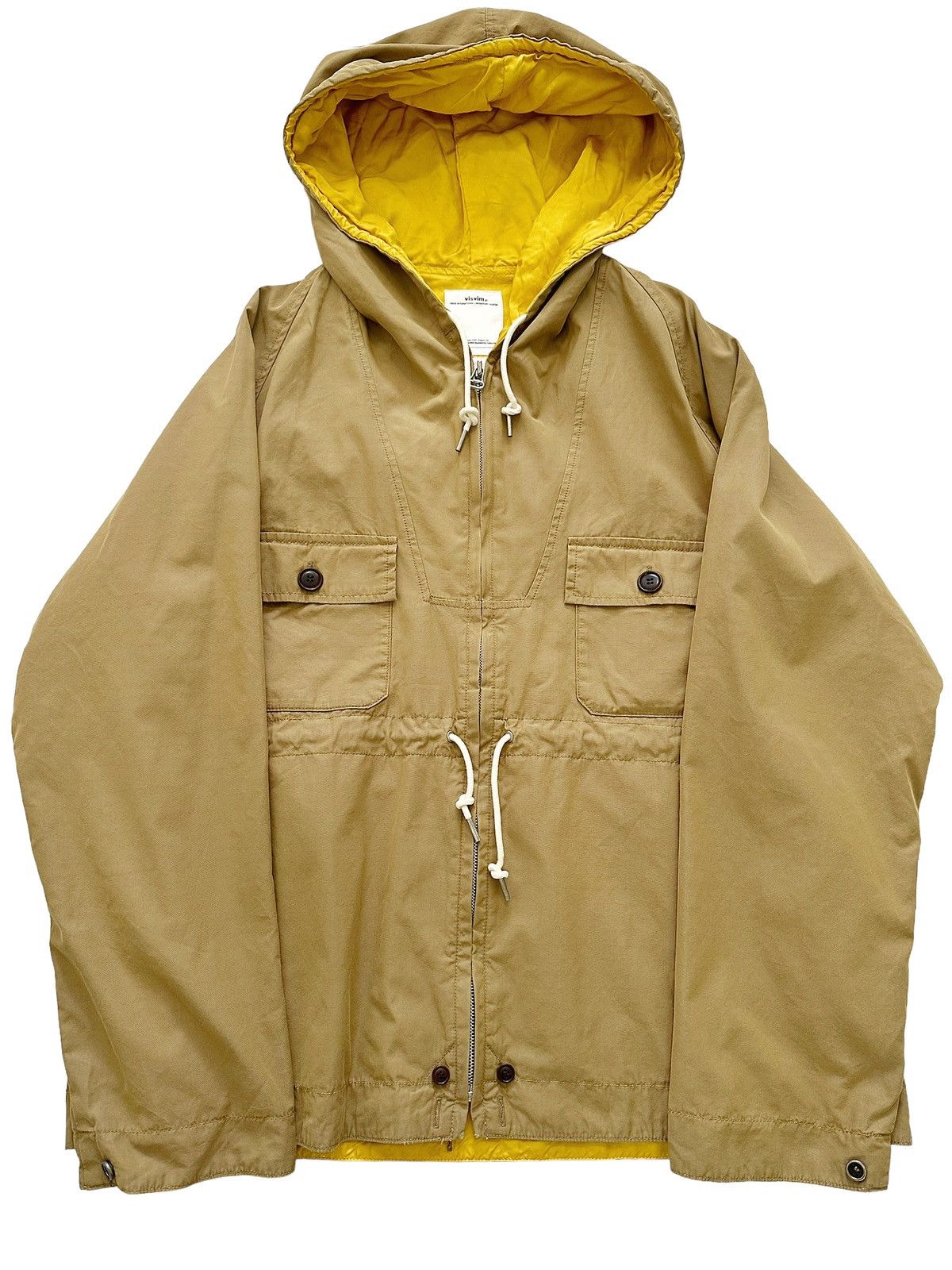 image of Visvim Sz4 Lhasa Khaki Parka Rayon, Men's (Size XL)