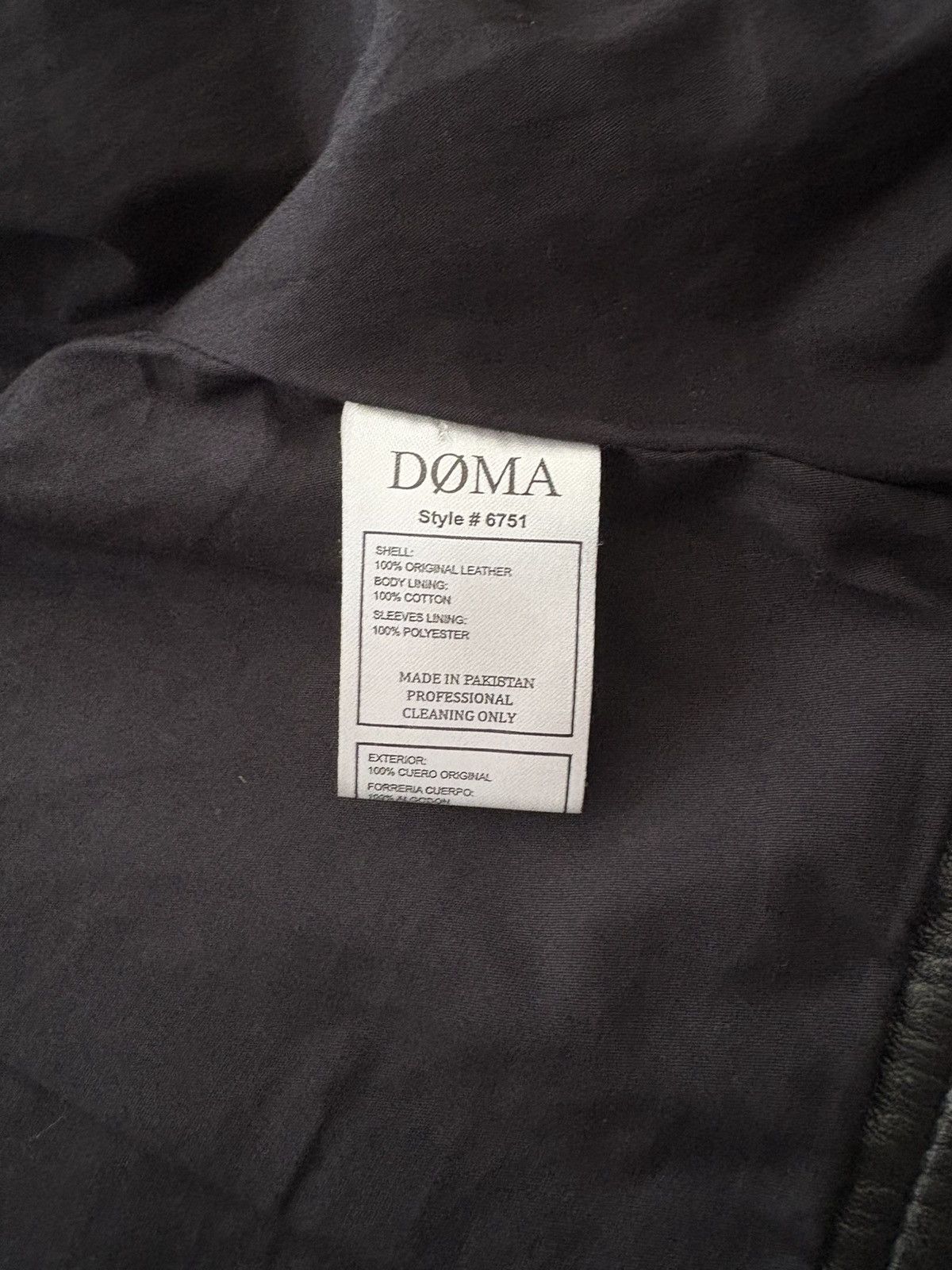 Other Doma Leather Bicker Jacket Size XS / US 0-2 / IT 36-38 - 6 Thumbnail