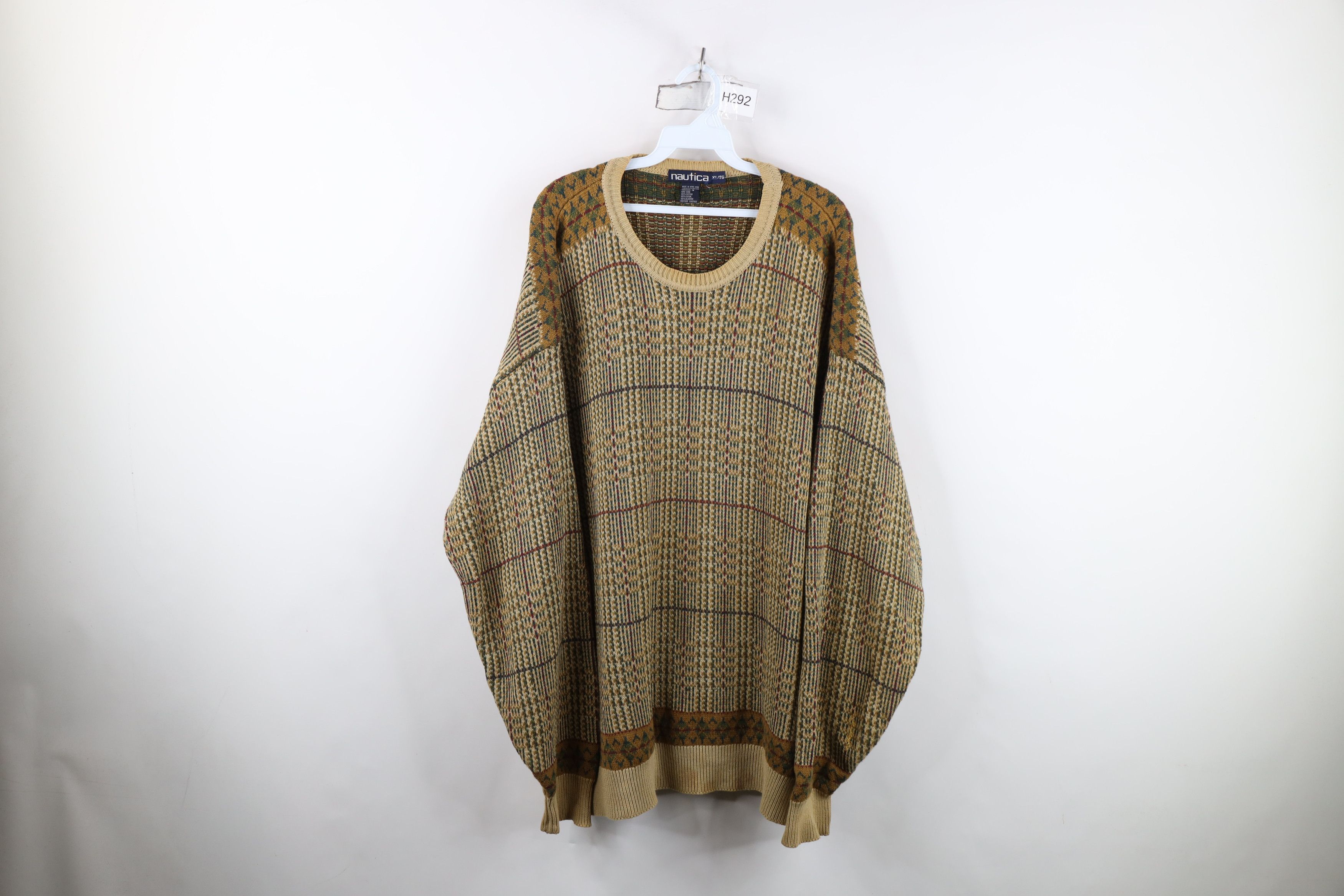 Nautica Vintage 90s Nautica Heavyweight Cotton Knit Sweater Size US XL / EU 56 / 4 - 1 Thumbnail
