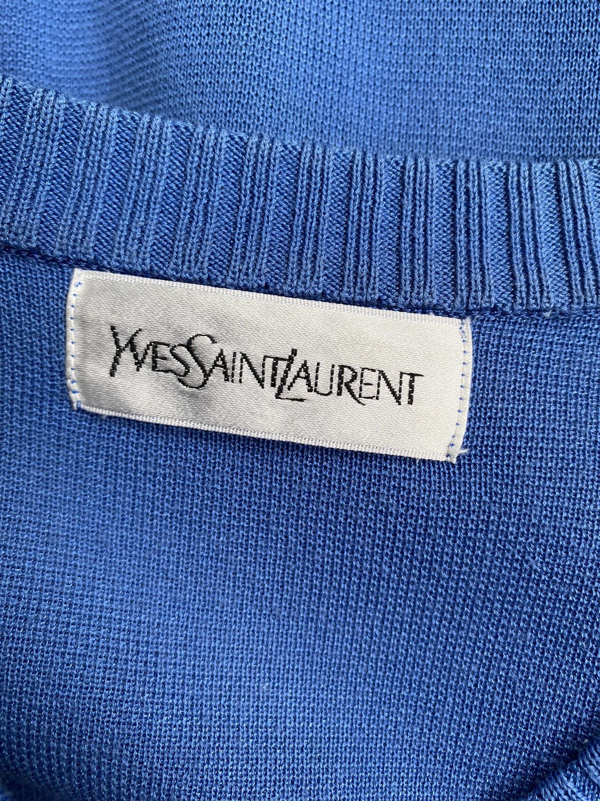 Yves Saint Laurent Yves Saint Laurent vintage knitted blue dress Size ONE SIZE - 5 Thumbnail