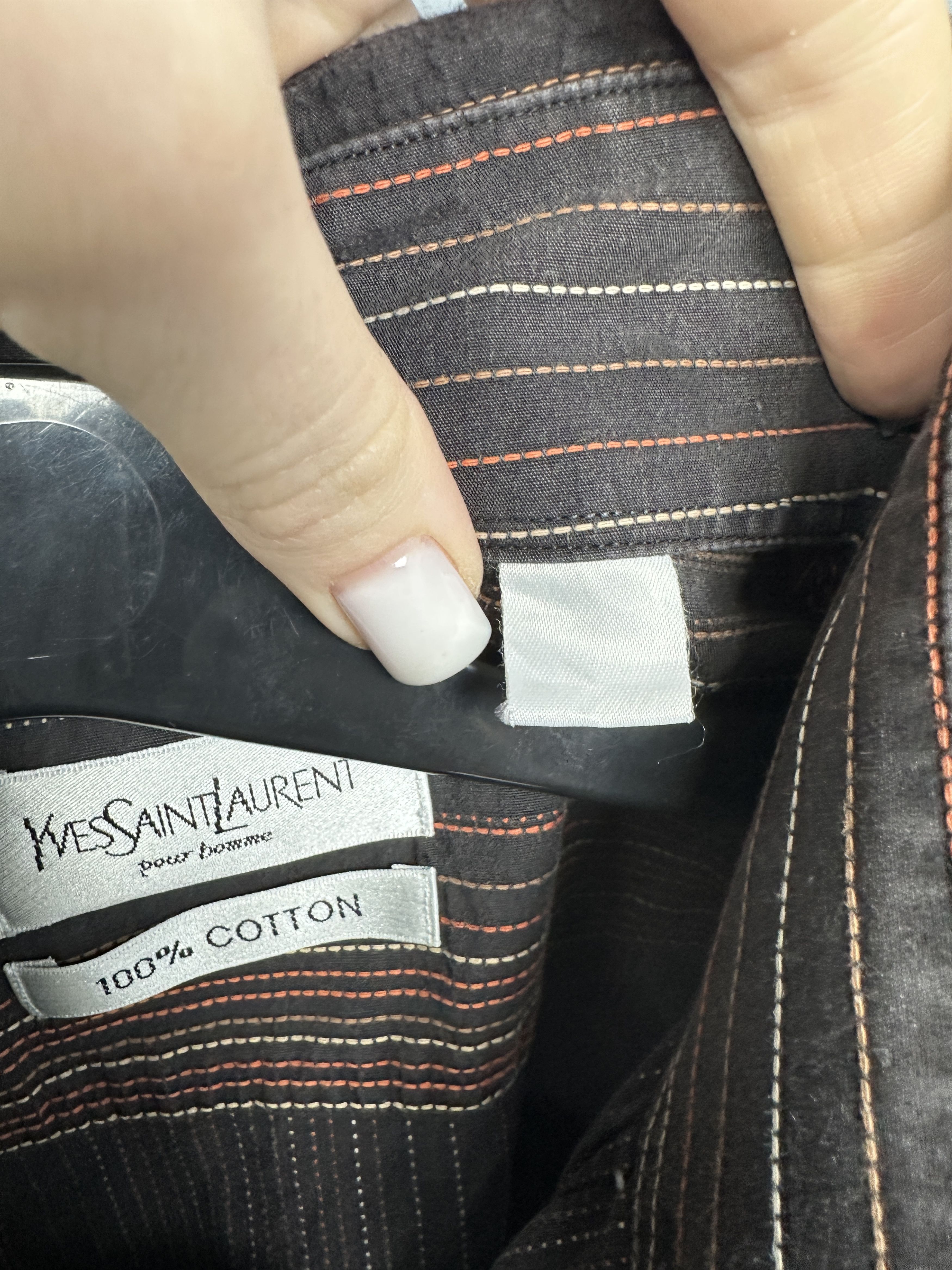 Yves Saint Laurent Yves Saint Laurent YSL Mens Short Sleeve Shirt Size US L / EU 52-54 / 3 - 5 Thumbnail