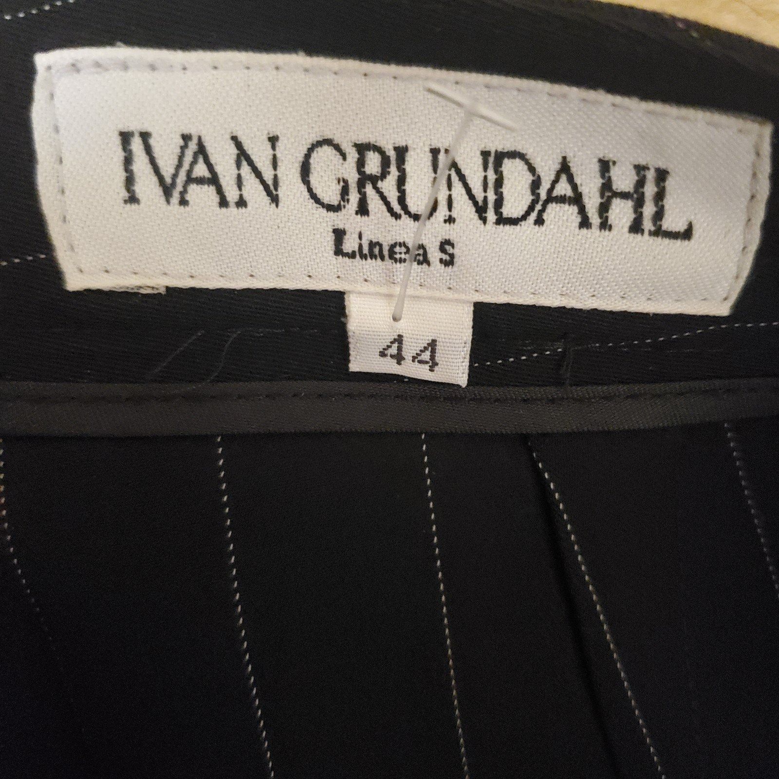 Ivan Grundahl Ivan Grundahl Vintage Wide Leg Dress Pants Pinstripe Pants B Size 32" / US 10 / IT 46 - 6 Thumbnail