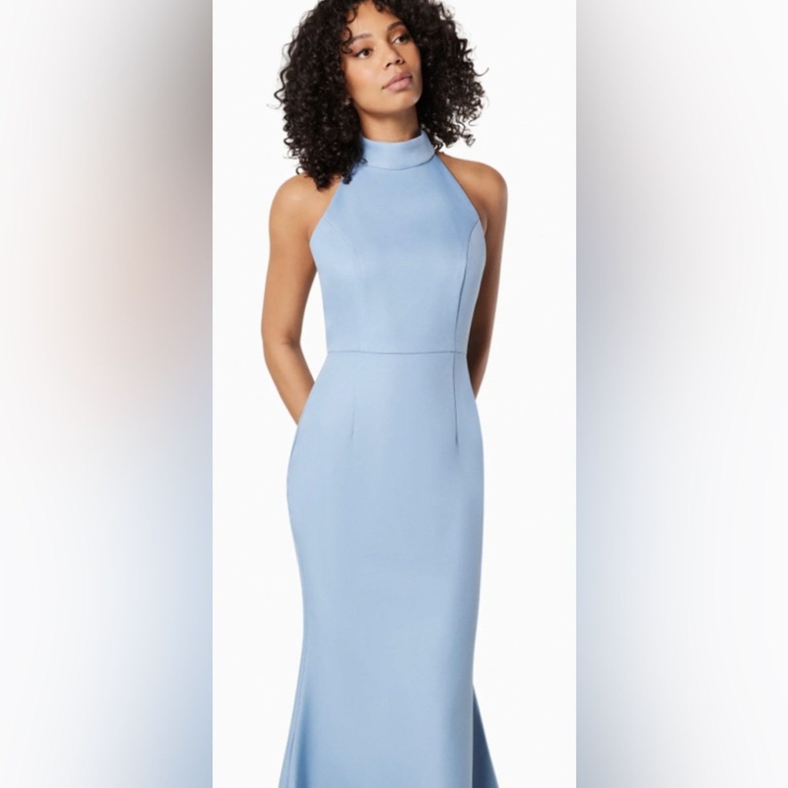 ELLIATT NWT Elliatt $199 Blue Halter Neckline Dress Size S Size S / US 4 / IT 40 - 2 Thumbnail