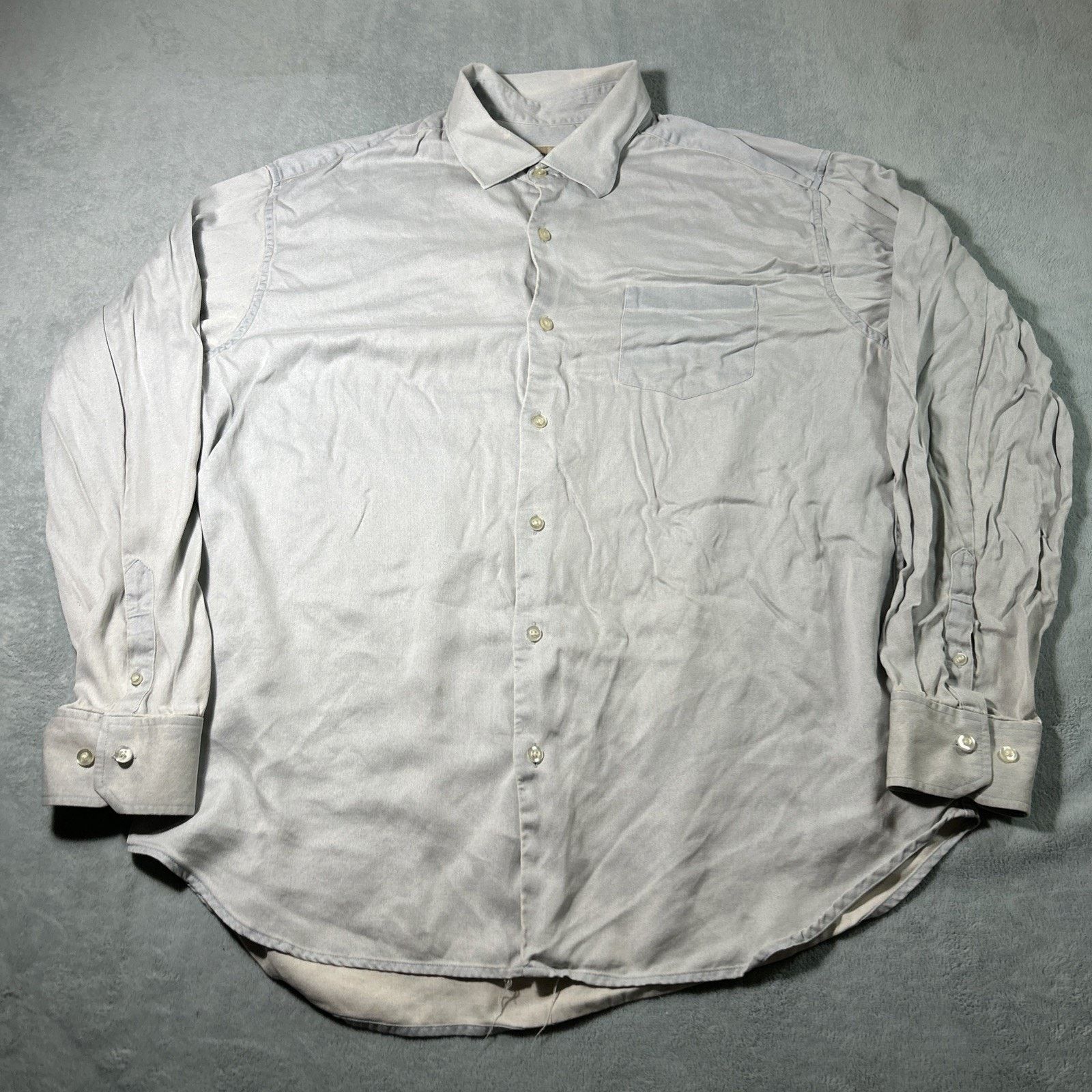 Tommy Bahama Tommy Bahama Luxury Blend Wool Silk Button Up Shirt Mens XL Size US XL / EU 56 / 4 - 1 Thumbnail