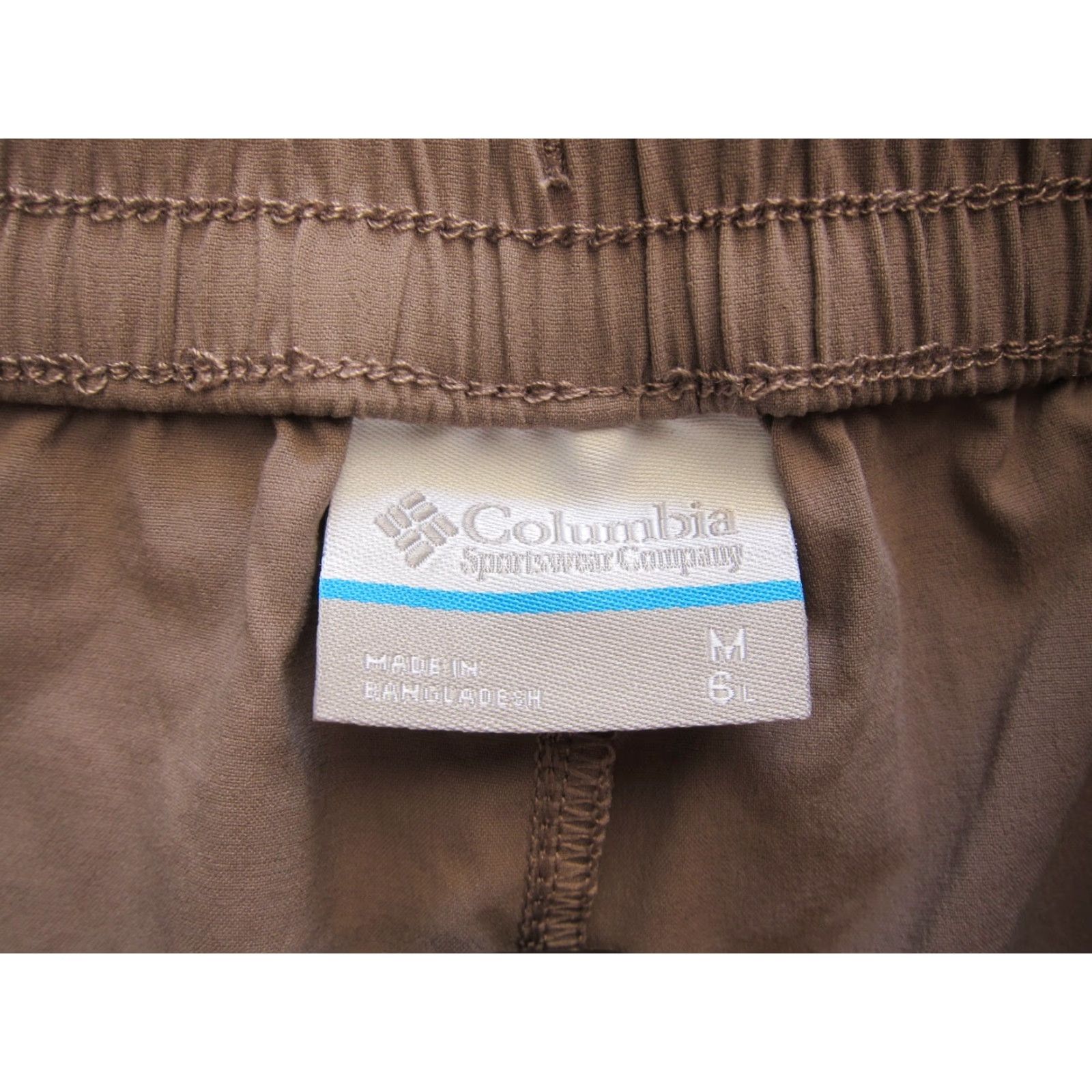 Vintage Columbia Nylon Stretch Brown Pocket Active Hike Travel Chino Short Women Medium Size 32" / US 10 / IT 46 - 4 Thumbnail