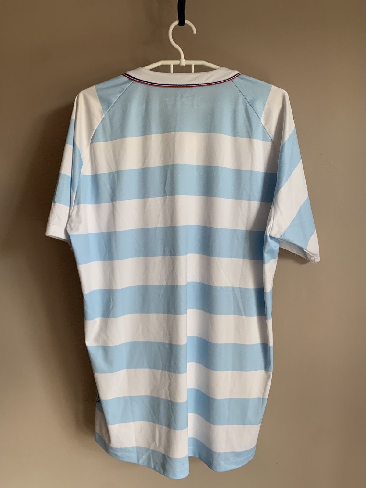 Le Coq Sportif Racing Metro 92 Rugby Union Shirt Le Coq Sportif Jersey Sz L Size US L / EU 52-54 / 3 - 2 Thumbnail