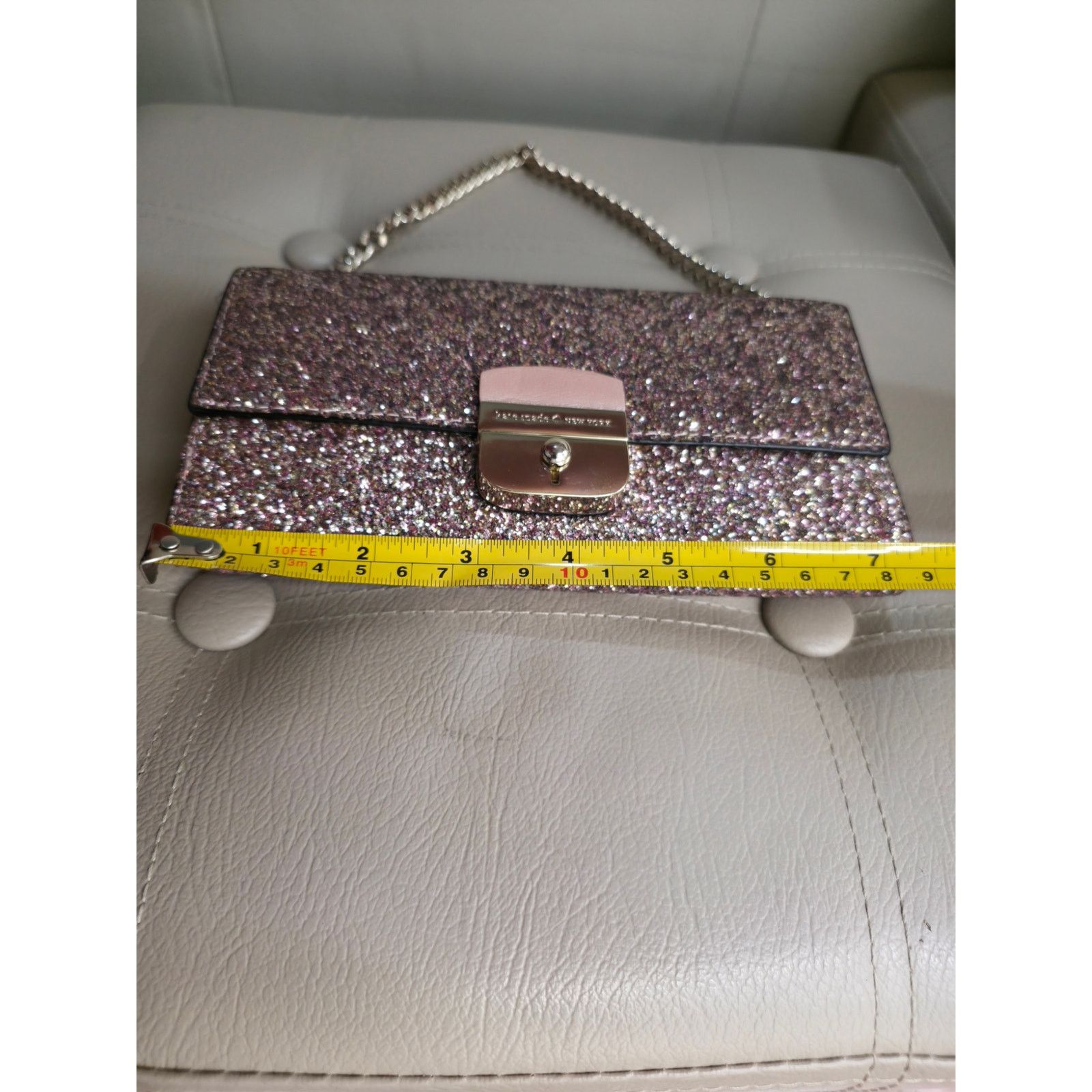 Kate Spade Nwt Kate Spade Rose Gold Pink Glitter Sunset Lane Milou Size ONE SIZE - 6 Thumbnail