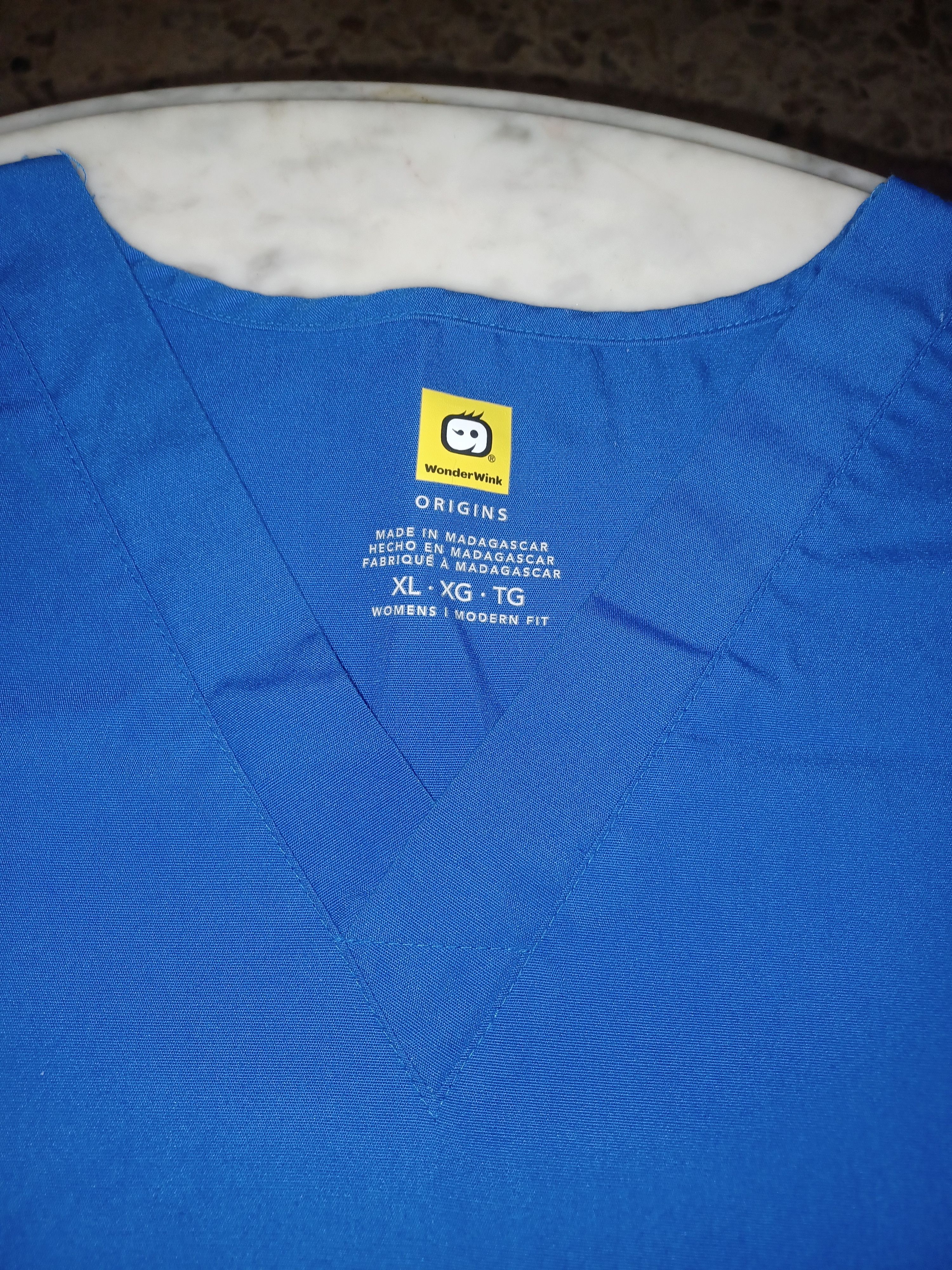 Other Wonder Wink Women's Scrub Top XL Royal Blue Size XL / US 12-14 / IT 48-50 - 2 Thumbnail