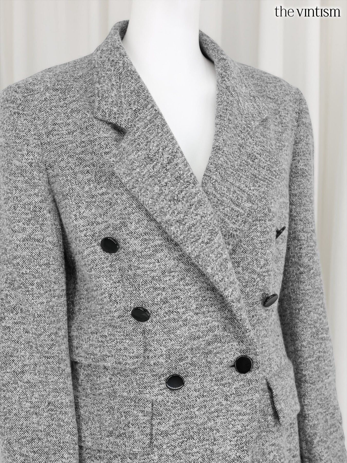 Escada Escada Cashmere, Virgin Wool & Angora Double-Breasted Blazer Size M / US 6-8 / IT 42-44 - 4 Thumbnail