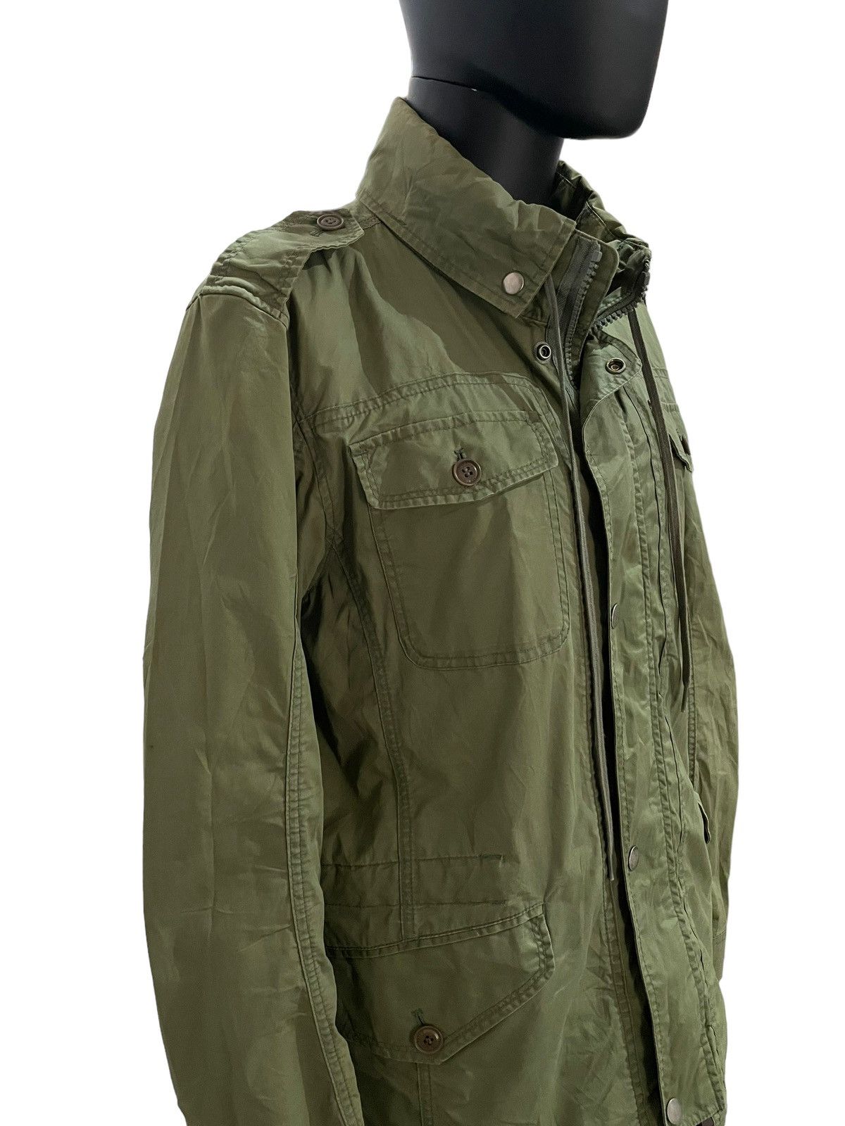 Diesel Vintage 90s Diesel Hooded Spalmatura Water Resistance Jacket Size US XL / EU 56 / 4 - 15 Thumbnail