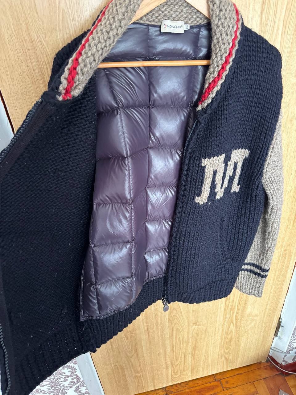 Moncler Vintage Moncler Wool Down Jacket Size US XL / EU 56 / 4 - 8 Thumbnail