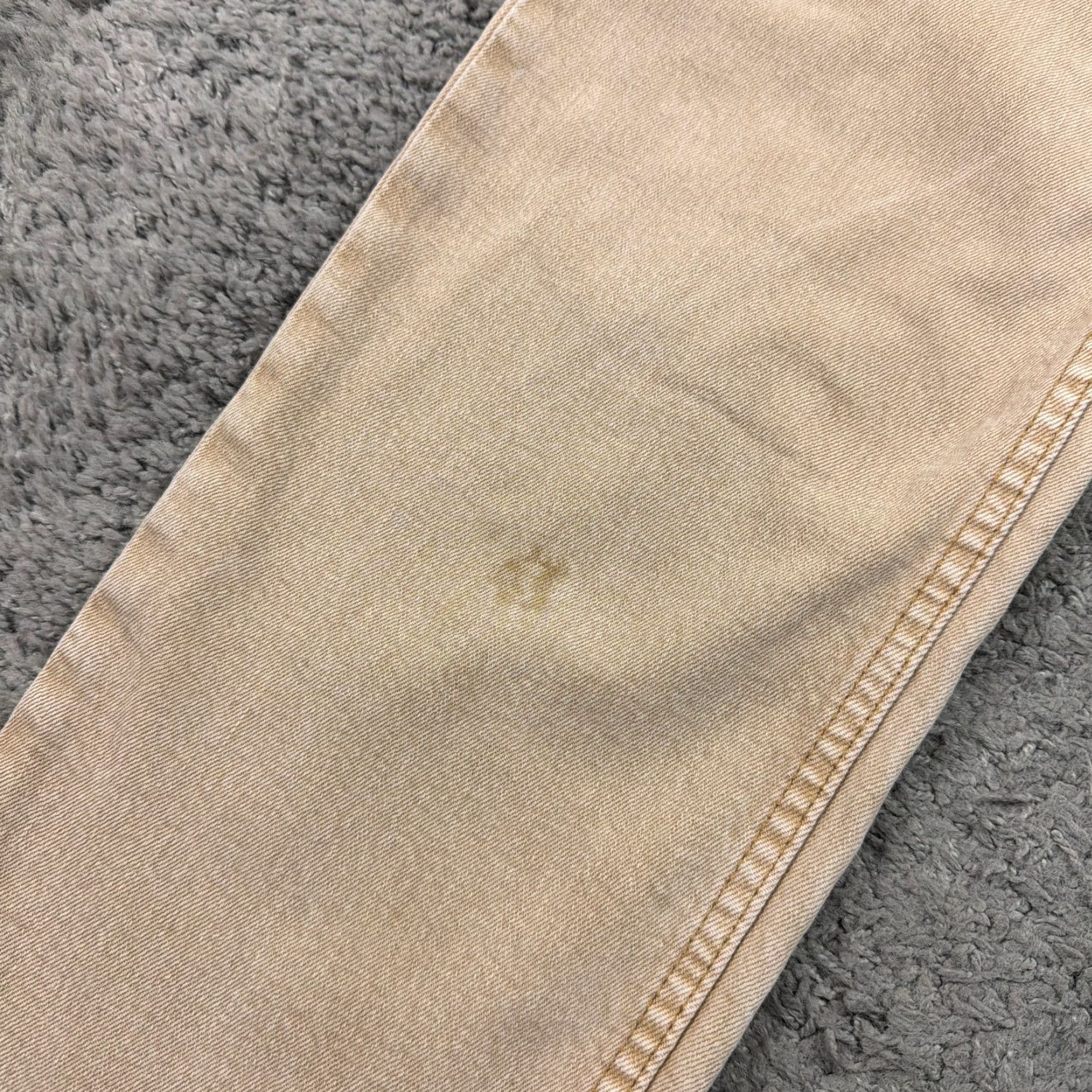 RE/DONE RE/DONE Jeans Womens 27 Beige Ankle High Rise Stretch Denim Stovepipe 70s 27x27 Size 27" / US 4 / IT 40 - 2 Thumbnail