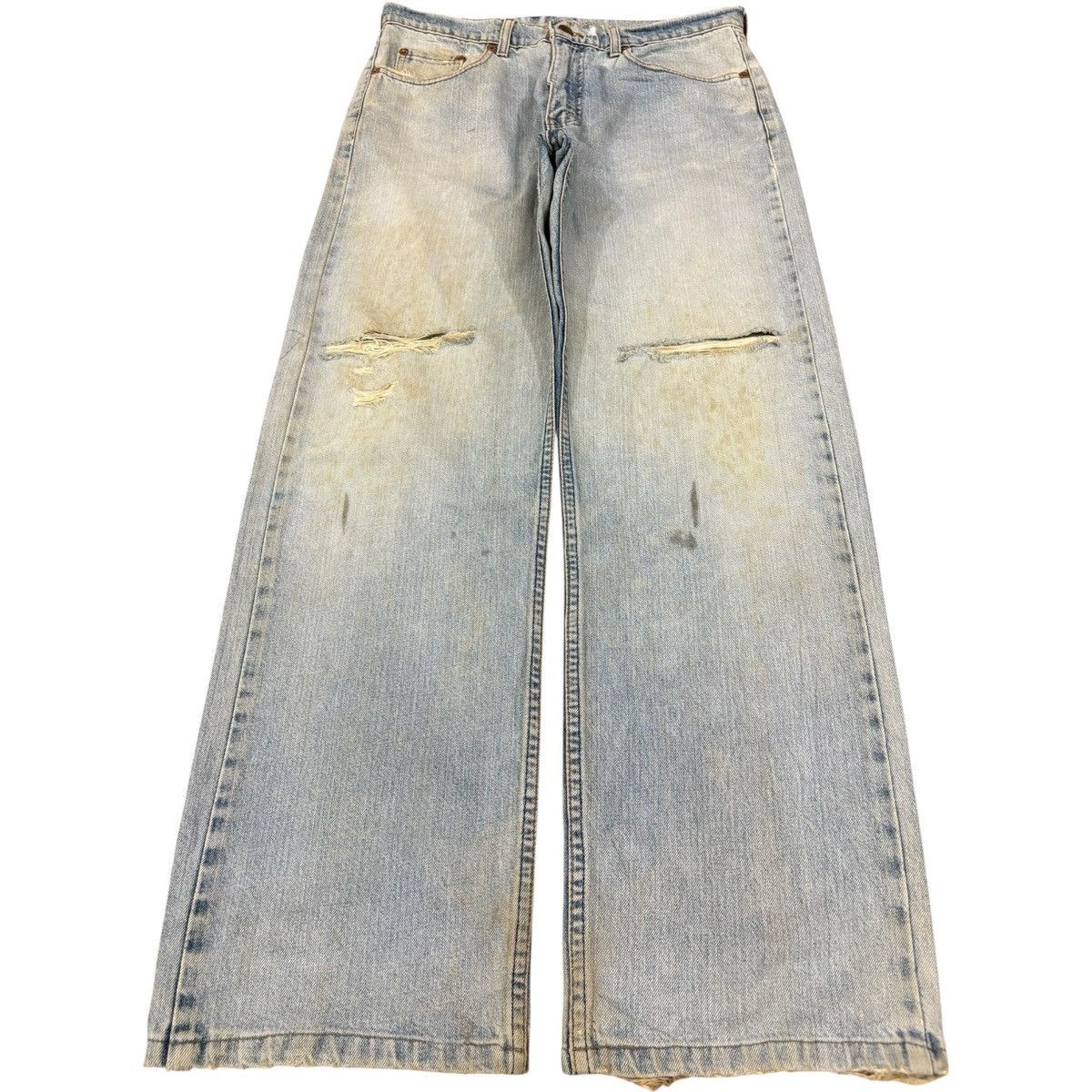 Levi's Vintage 90s Levi’s 512 Dirty Grunge Distressed Baggy Jeans Size US 33 - 1 Thumbnail