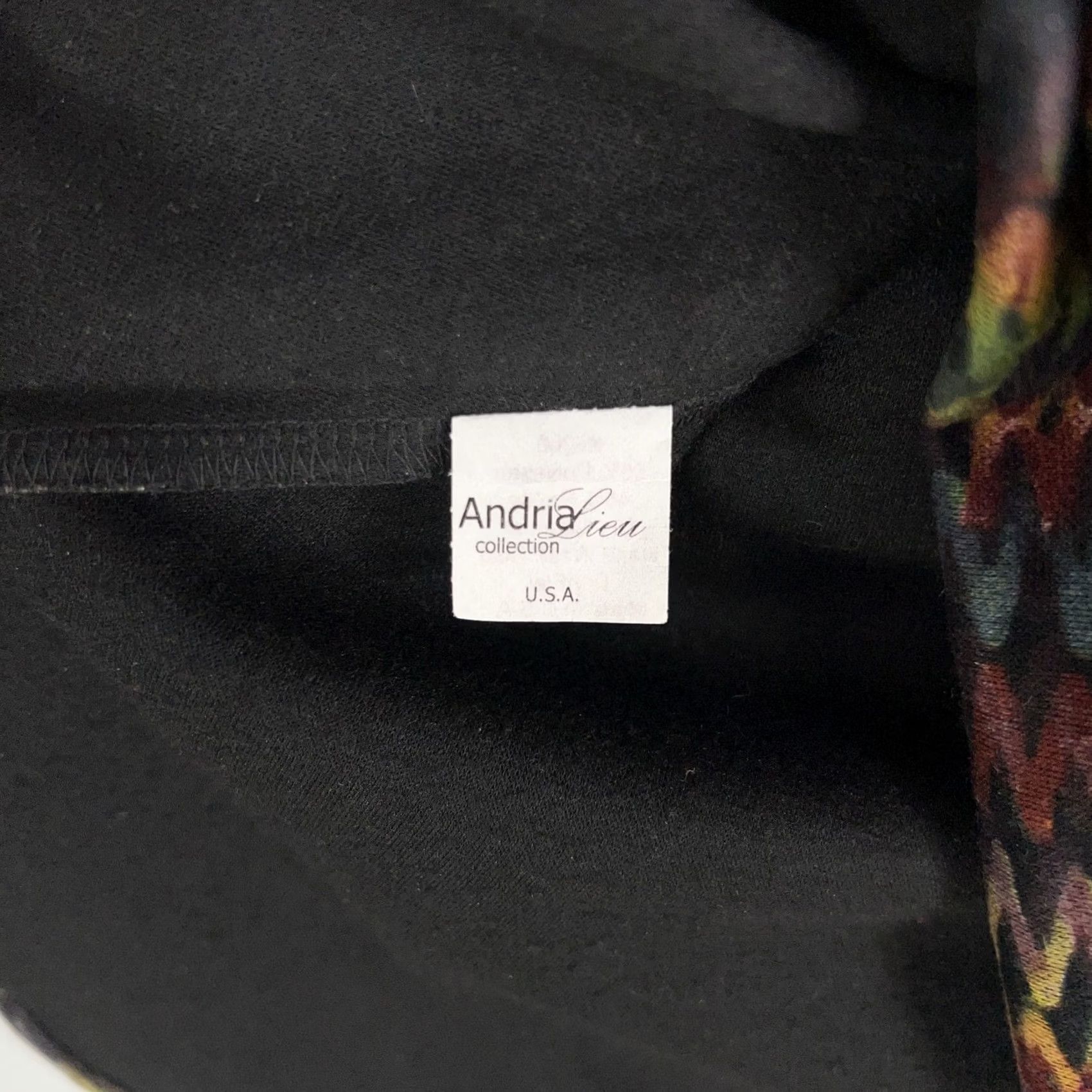 Rainbow Andria Lieu Top Womens Medium Black Colorful Rainbow Zigzag Tunic Artsy Eclectic Size M / US 6-8 / IT 42-44 - 5 Thumbnail