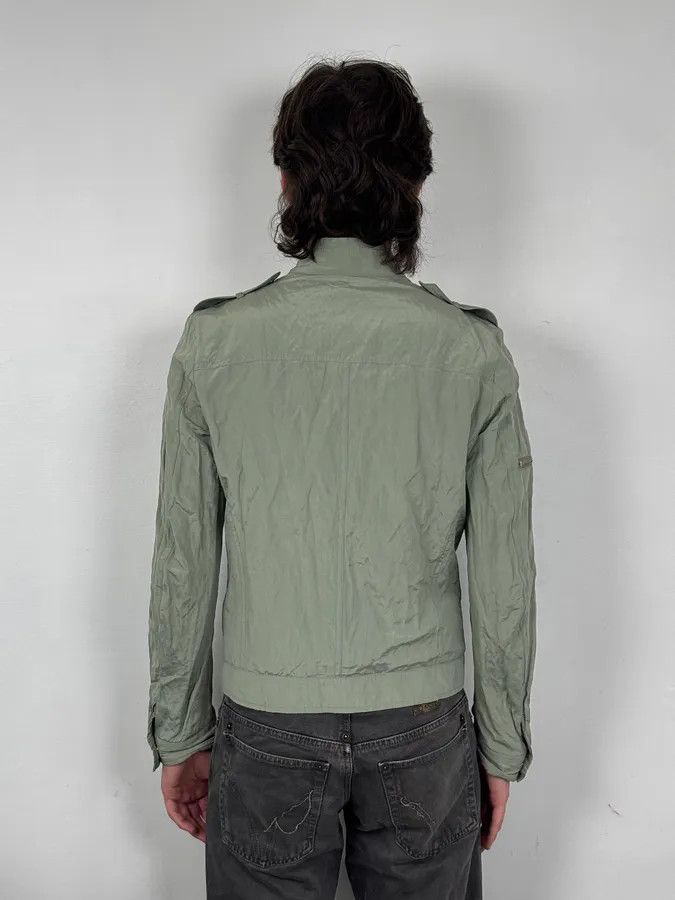 John Richmond 2000s John Richmond Faded Green Multi-Pocket Technical Light Jacket Size US S / EU 44-46 / 1 - 3 Thumbnail