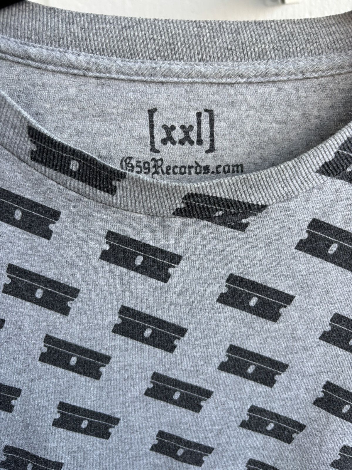 G59 Records $uicideboy$ All Over Razor Print T-shirt Grey Size US XXL / EU 58 / 5 - 2 Thumbnail