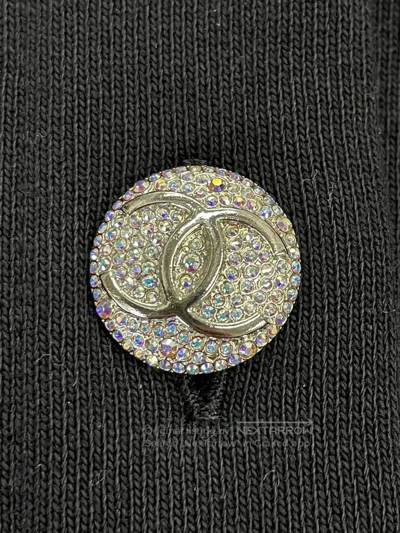 Chanel Chanel 21K black colourful gem double c knitted cardigan j Size S / US 4 / IT 40 - 4 Thumbnail