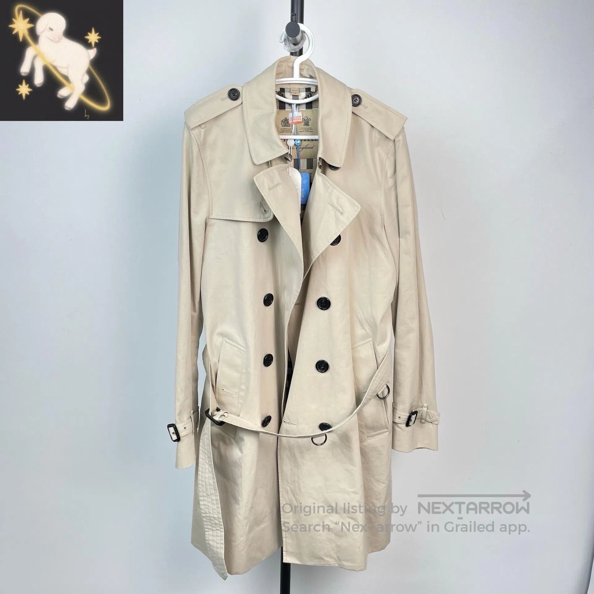 Burberry Burberry Double crown classic khaki double-breasted mid-le Size US M / EU 48-50 / 2 - 1 Thumbnail