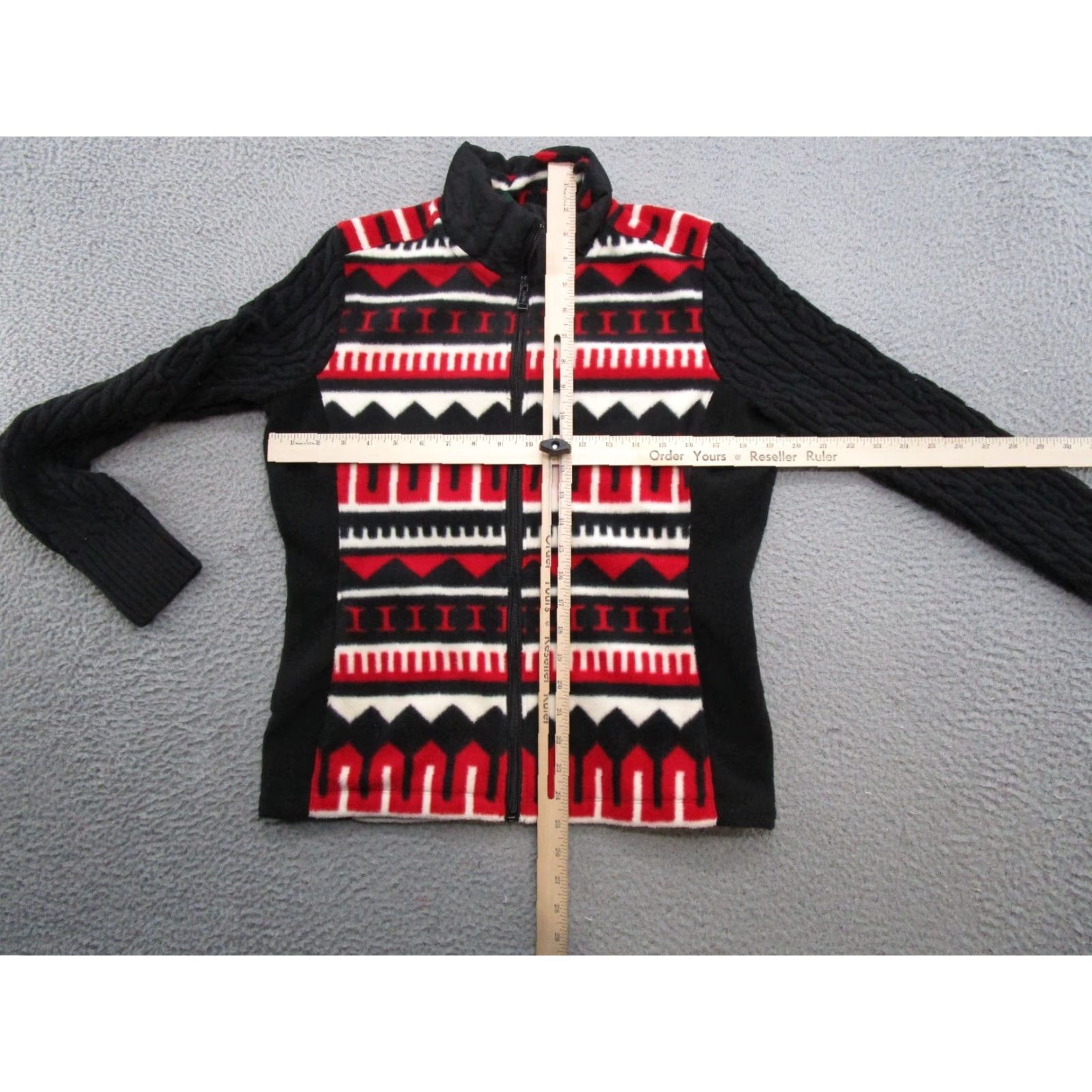 Ralph Lauren Lauren Ralph Lauren Active Fleece Sweater Jacket Size M Geometric Abstract Read Size M / US 6-8 / IT 42-44 - 4 Thumbnail