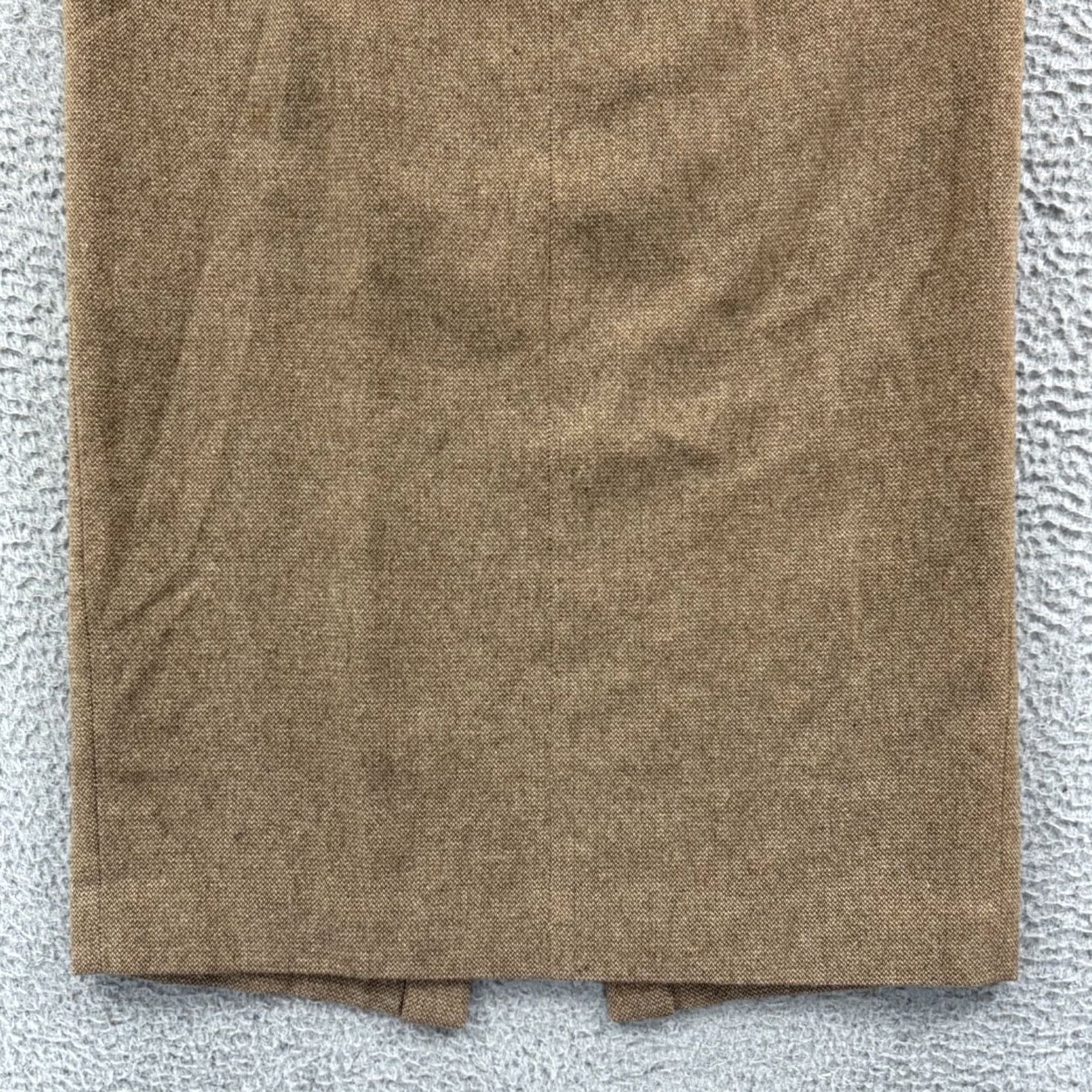 Ralph Lauren VINTAGE Lauren Ralph Lauren Skirt Womens 14 Tweed Wool Maxi Long City Preppy 100% Lambswool Brown Zipper Button Dry Clean Only Size 36" / US 14 / IT 50 - 2 Thumbnail