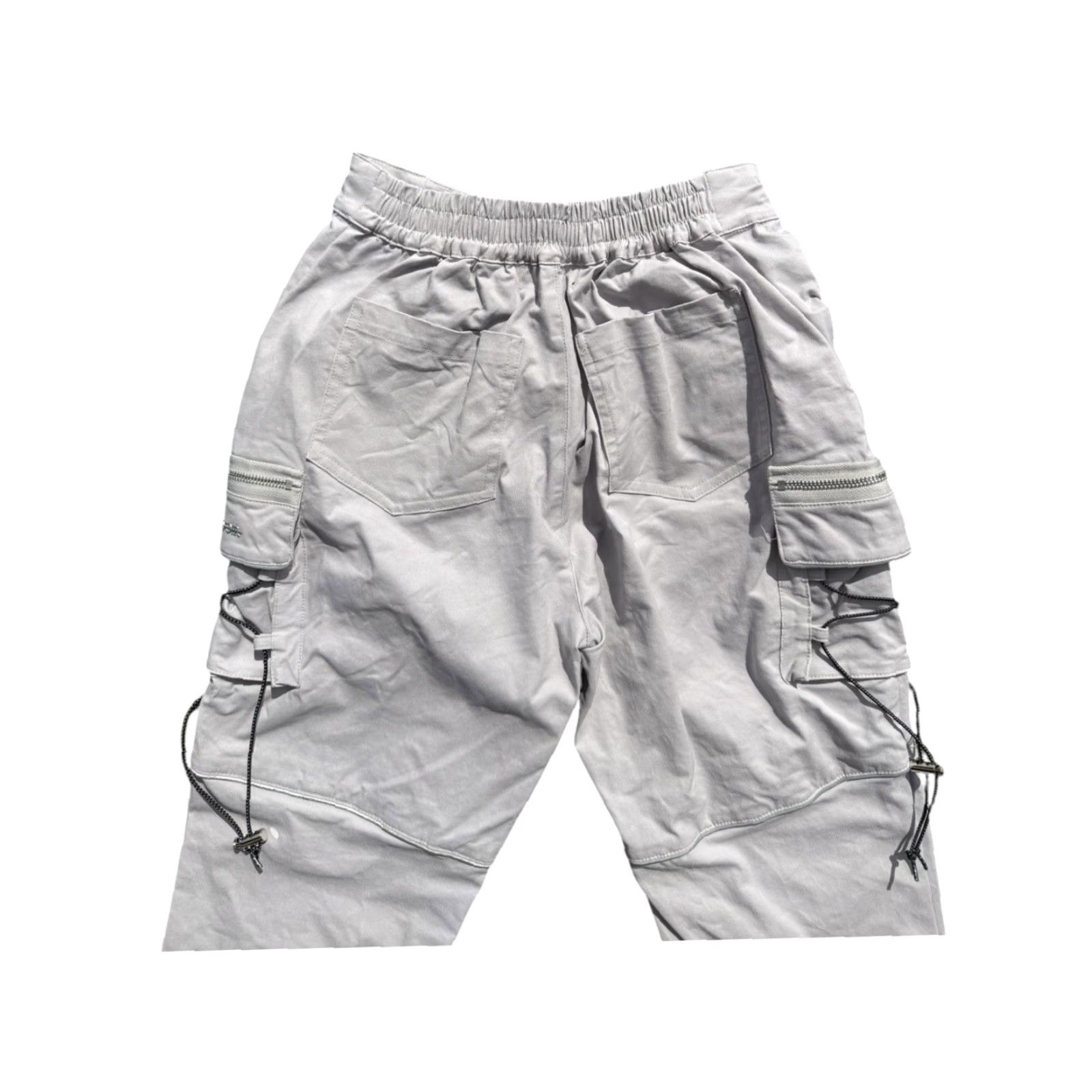 Vintage Maniere de Voir Grey Reflective Piped Cargo Pants Womens Size 6 Size 28" / US 6 / IT 42 - 7 Thumbnail