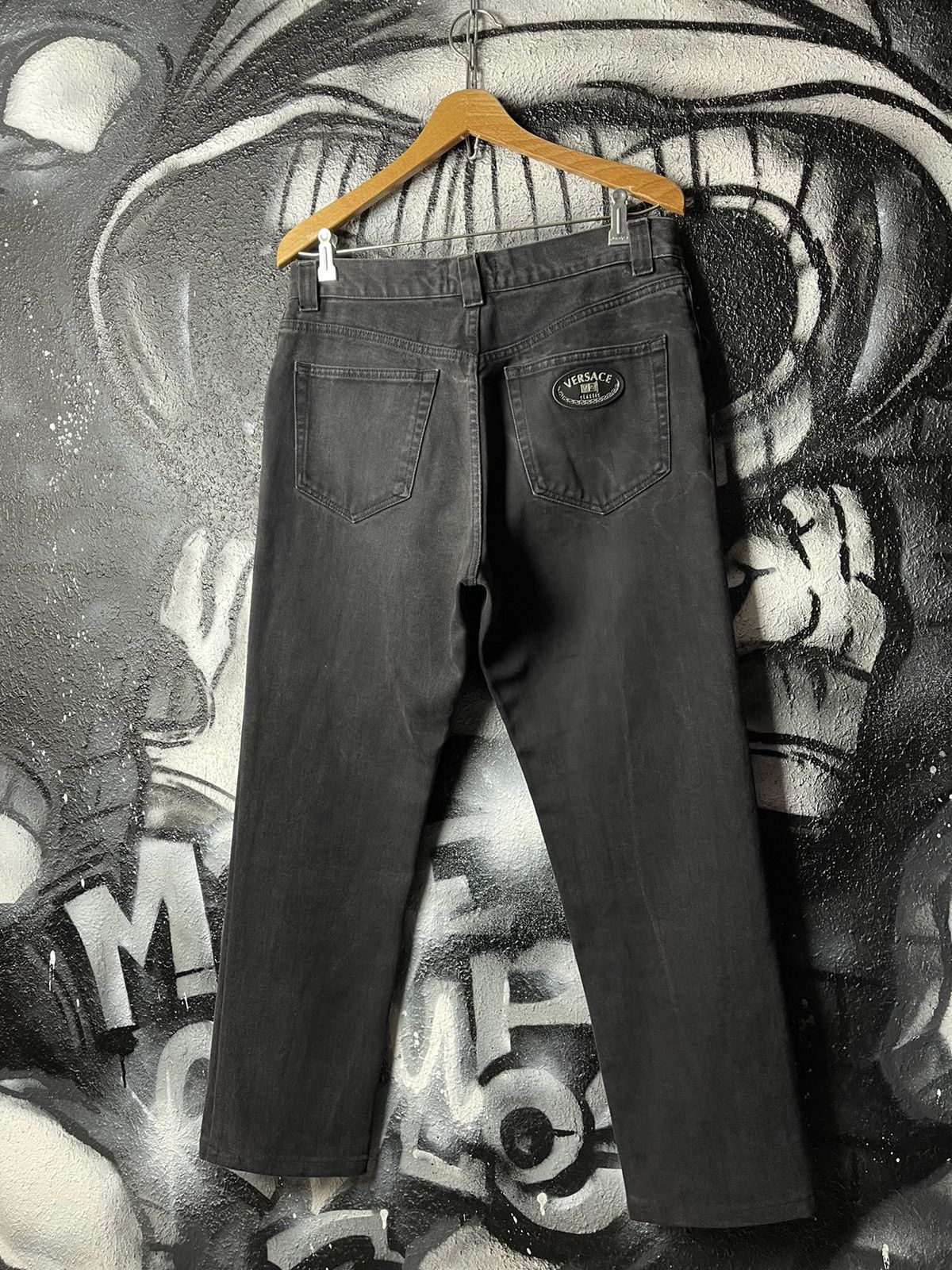 Versace Versace Classic V2 Vintage Washed Black Denim Jeans Men’s Size W33 Size US 33 - 1 Thumbnail