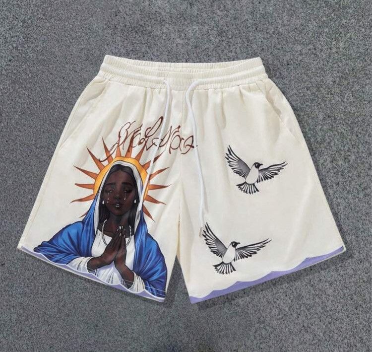 Japanese Brand Print Y2k Shorts DRIP summer Size US 31 - 6 Thumbnail