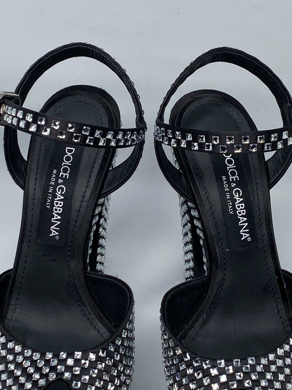 Dolce & Gabbana Dolce Gabbana Crystal-embellished platform sandals size 39 Size US 9 / IT 39 - 14 Thumbnail