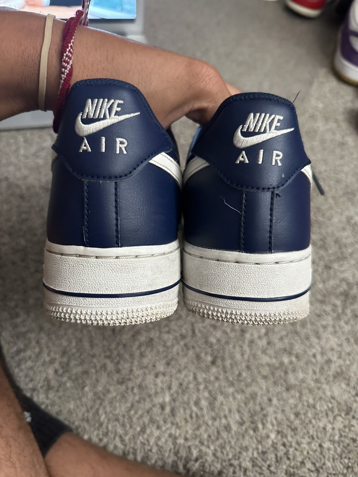 Nike Nike air force 1 obsidian blue white navy - size 11 Size US 11 / EU 44 - 4 Thumbnail