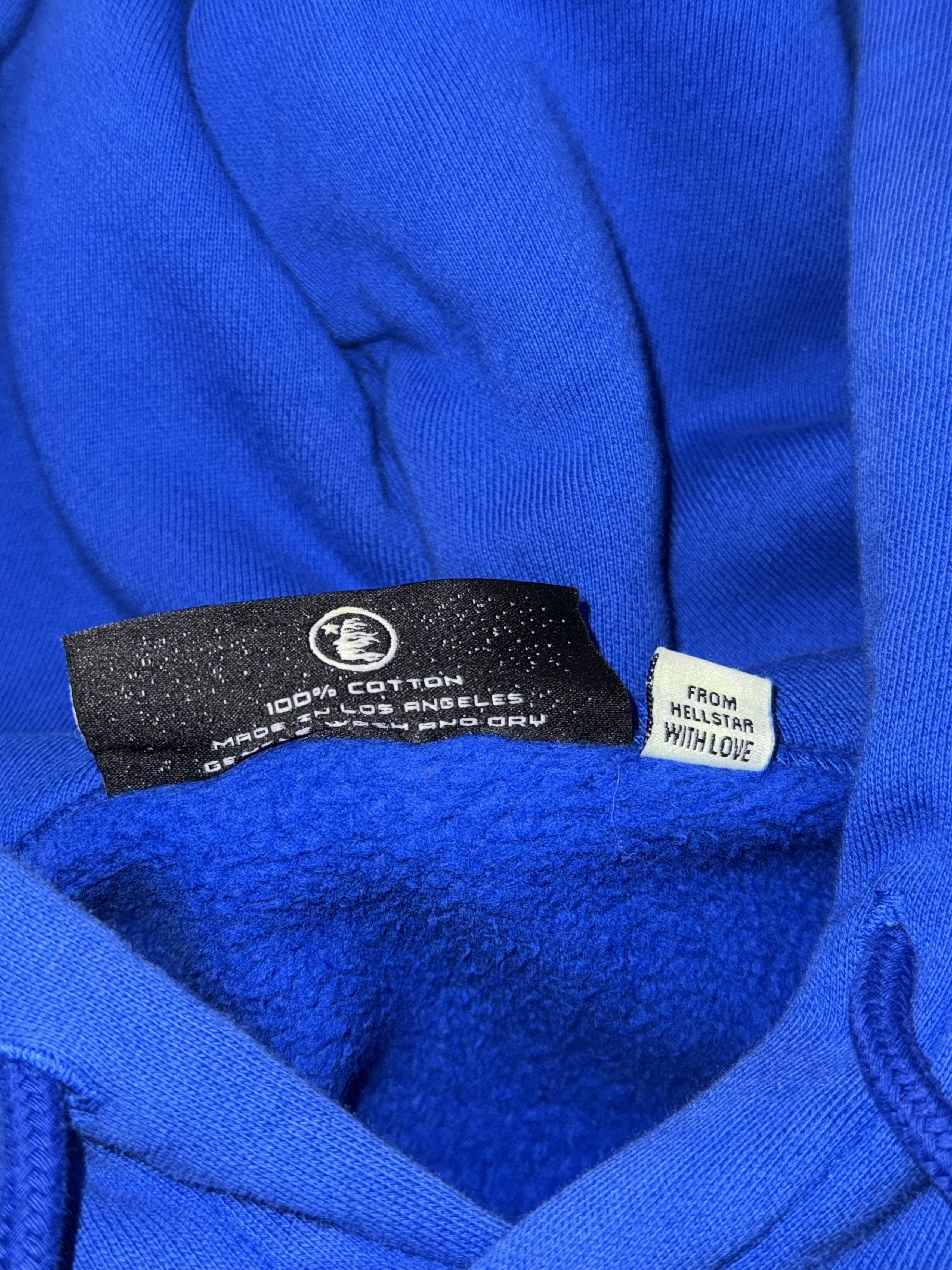 HELLSTAR Hellstar Hoodie Blue Sports Red Gel Size US L / EU 52-54 / 3 - 3 Thumbnail