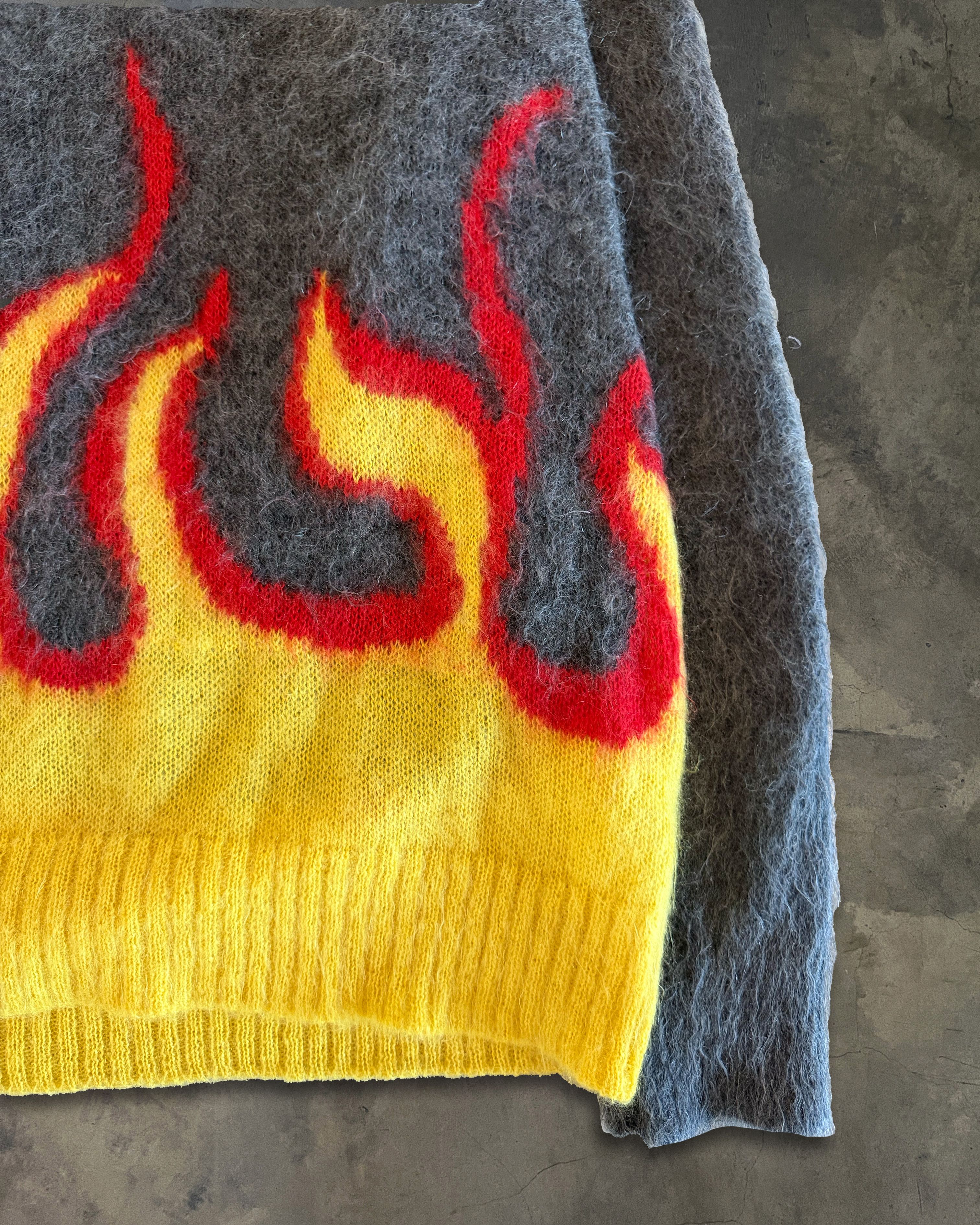 Prada PRADA FW2018 FLAME INTARSIA MOHAIR SWEATER Size US XXS / EU 40 - 3 Thumbnail