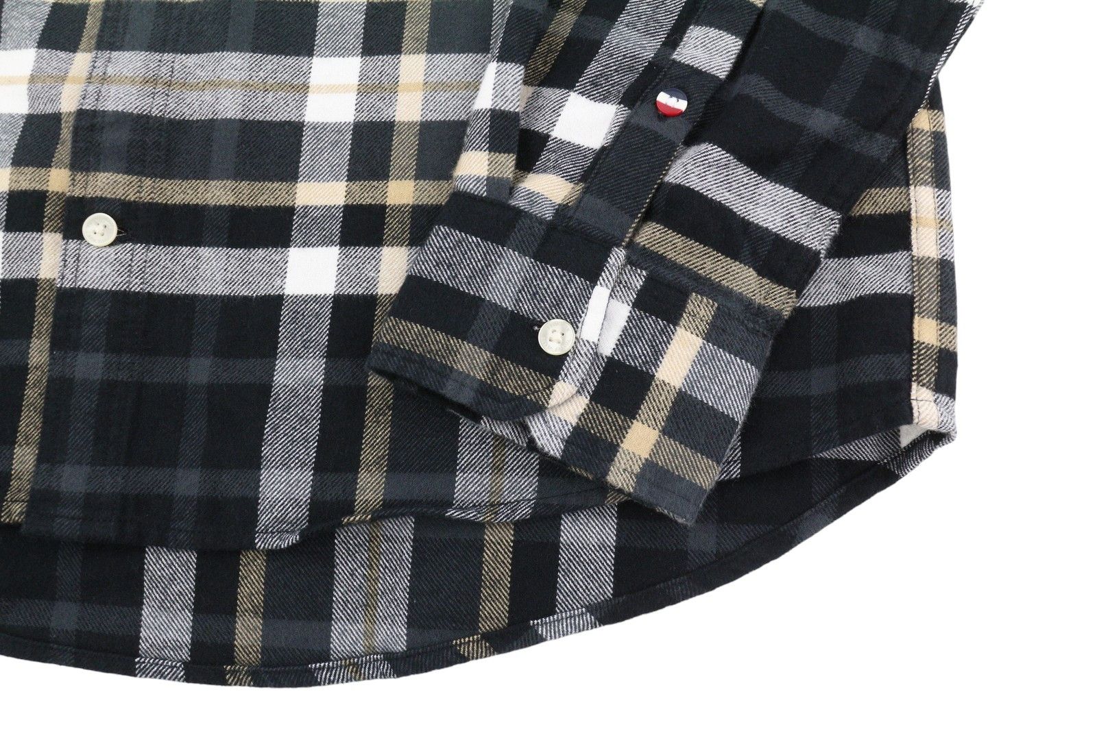 Tommy Hilfiger M Flannel Plaid Button-Up Logo 87681 Size US M / EU 48-50 / 2 - 5 Thumbnail