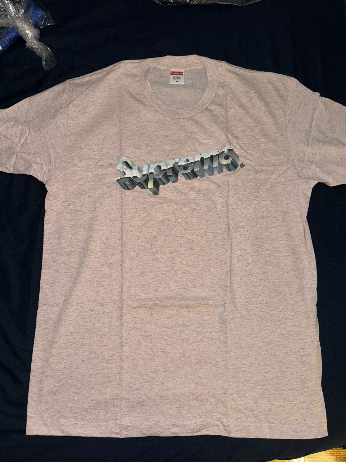 Supreme Supreme Chrome Logo Tee Pink Spring Summer 2020 Size US M / EU 48-50 / 2 - 1 Thumbnail