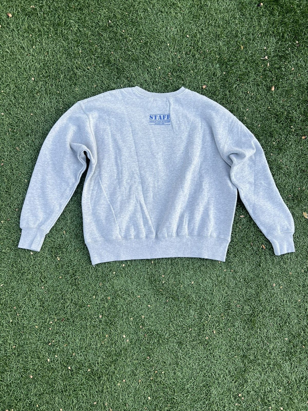 Vintage 1996 American Eagle Gray Staff Sweater Size US XL / EU 56 / 4 - 4 Thumbnail