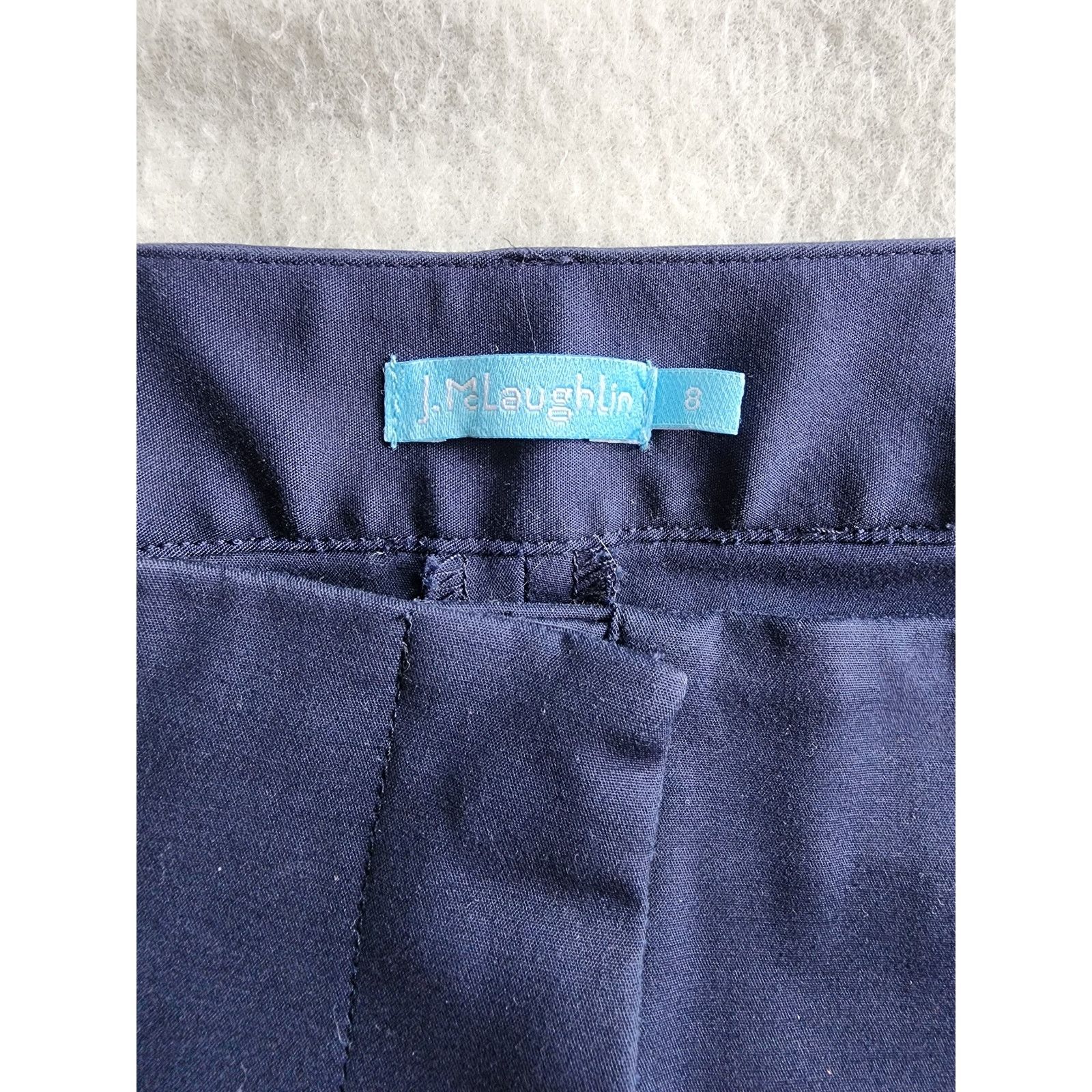 J.McLaughlin J. McLaughlin Navy Blue Cotton Modal Pants Size 8 Stretch Size 32" / US 10 / IT 46 - 3 Thumbnail