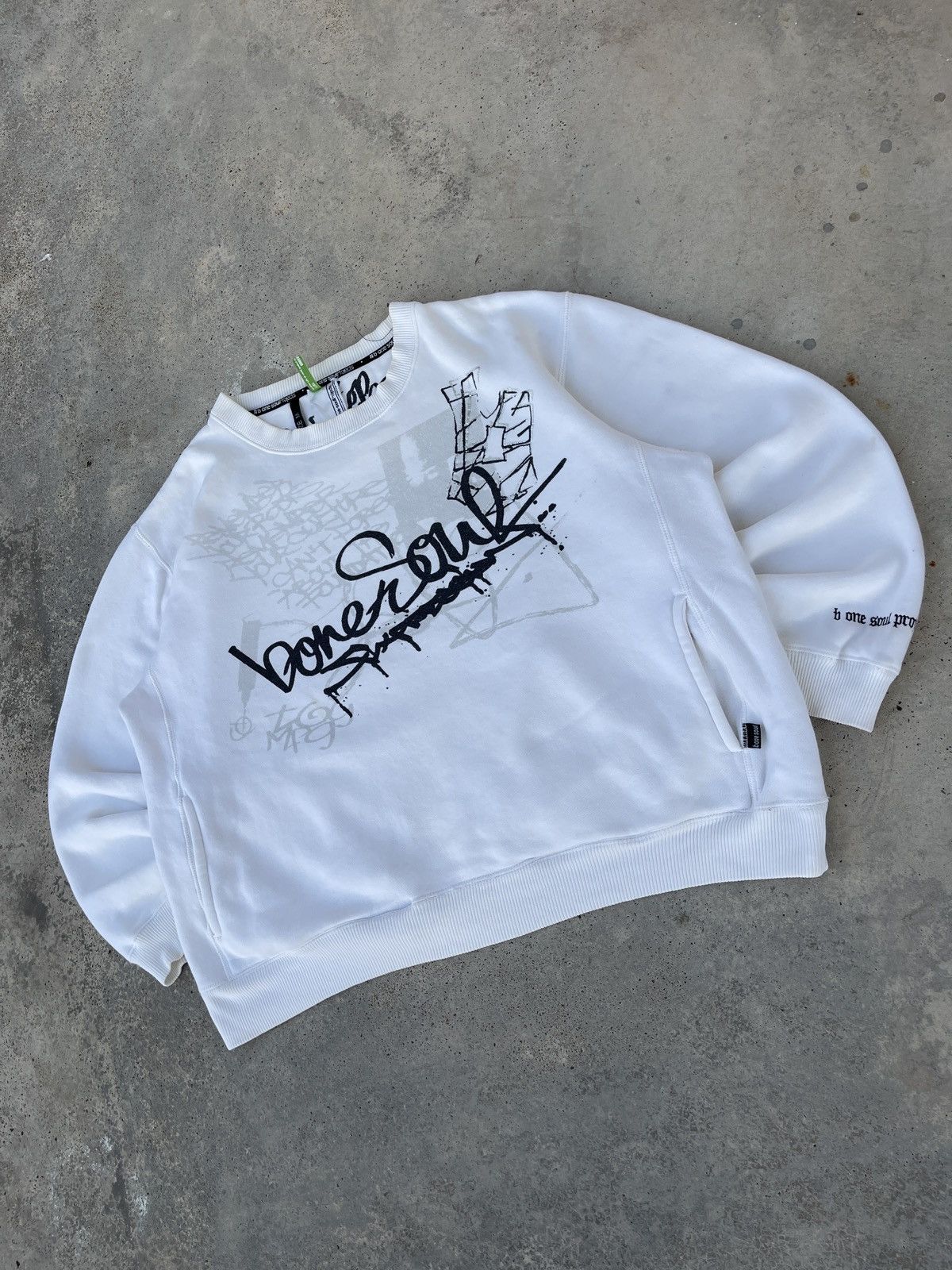 14th Addiction × If Six Was Nine × Japanese Brand Y2K Japanese Brand Wild Poems Punk Gothic Sweatshirt Size US L / EU 52-54 / 3 - 5 Thumbnail