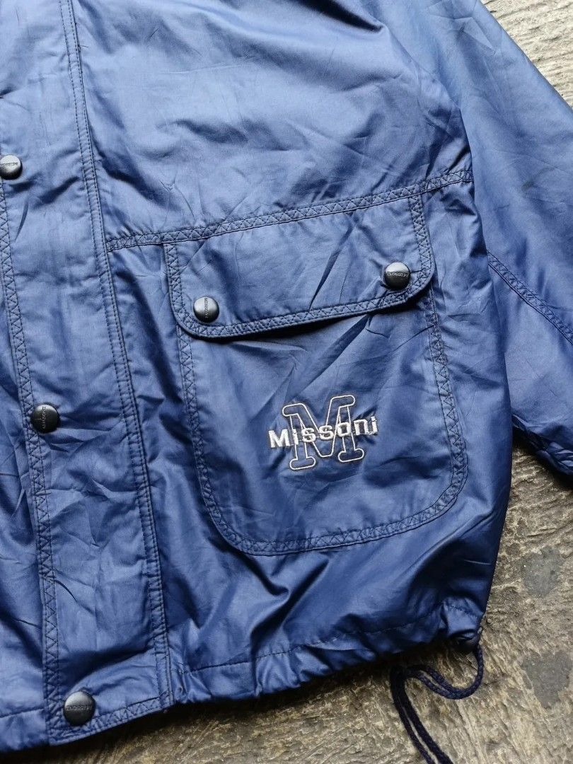 Missoni Vintage Missoni Sports Windbreaker Jacket Size US XL / EU 56 / 4 - 4 Thumbnail