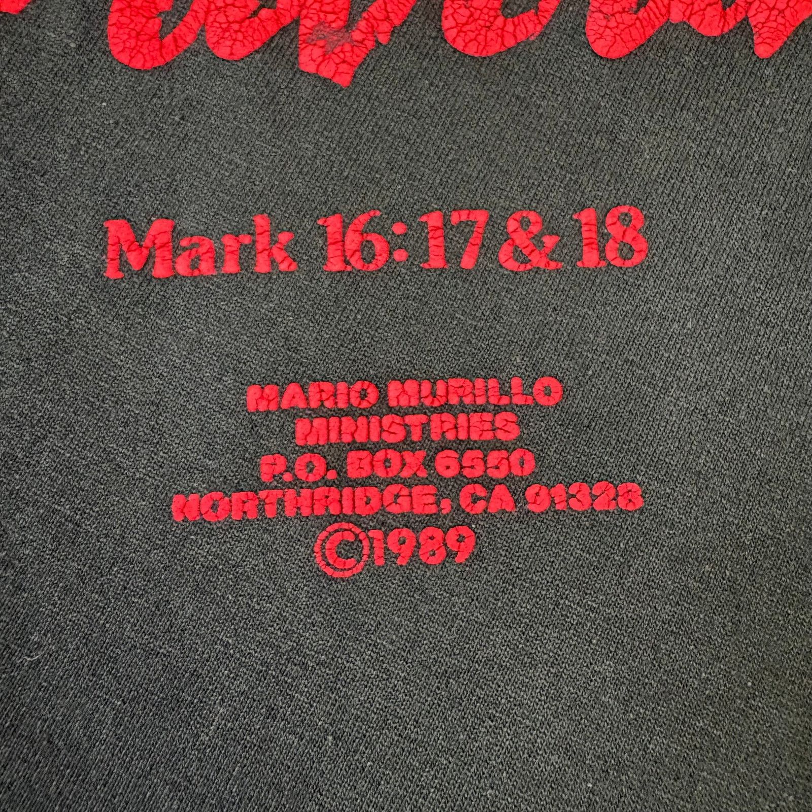 Vintage Vintage 1989 Im The Christian The Devil Warned You About Tee Size US L / EU 52-54 / 3 - 7 Thumbnail