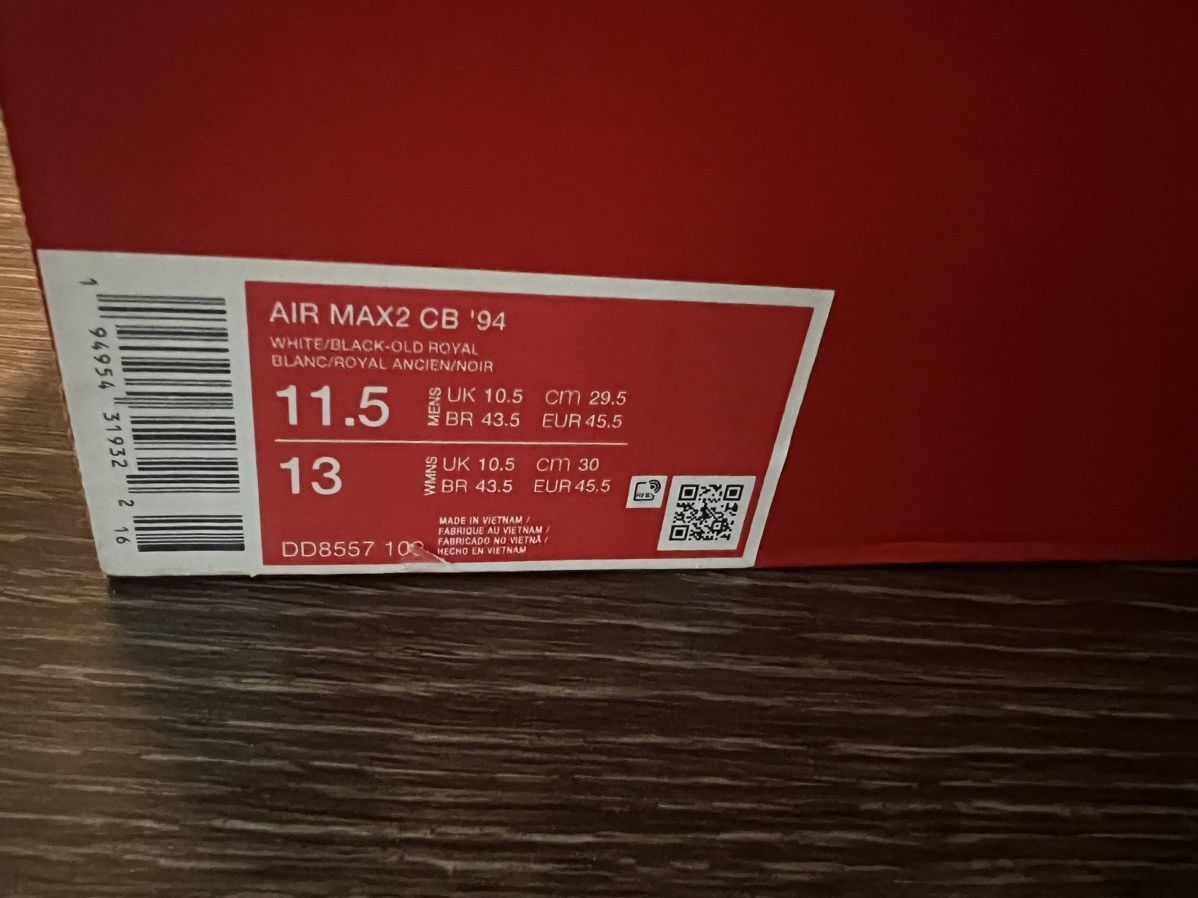 Nike Nike Air Max2 CB 94 Size US 11.5 / EU 44-45 - 3 Thumbnail