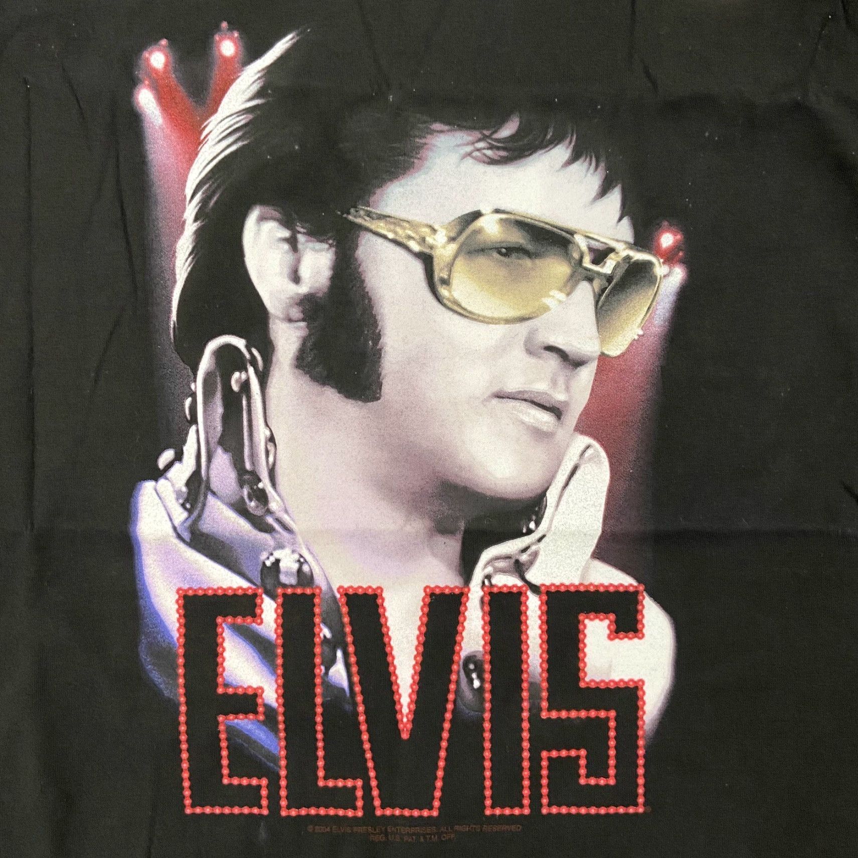 Vintage VINTAGE Elvis Presley T-Shirt Adult 2XL Black Rock N Roll Y2K Crew Neck Cotton Logo Mens XXL Size US XXL / EU 58 / 5 - 4 Thumbnail