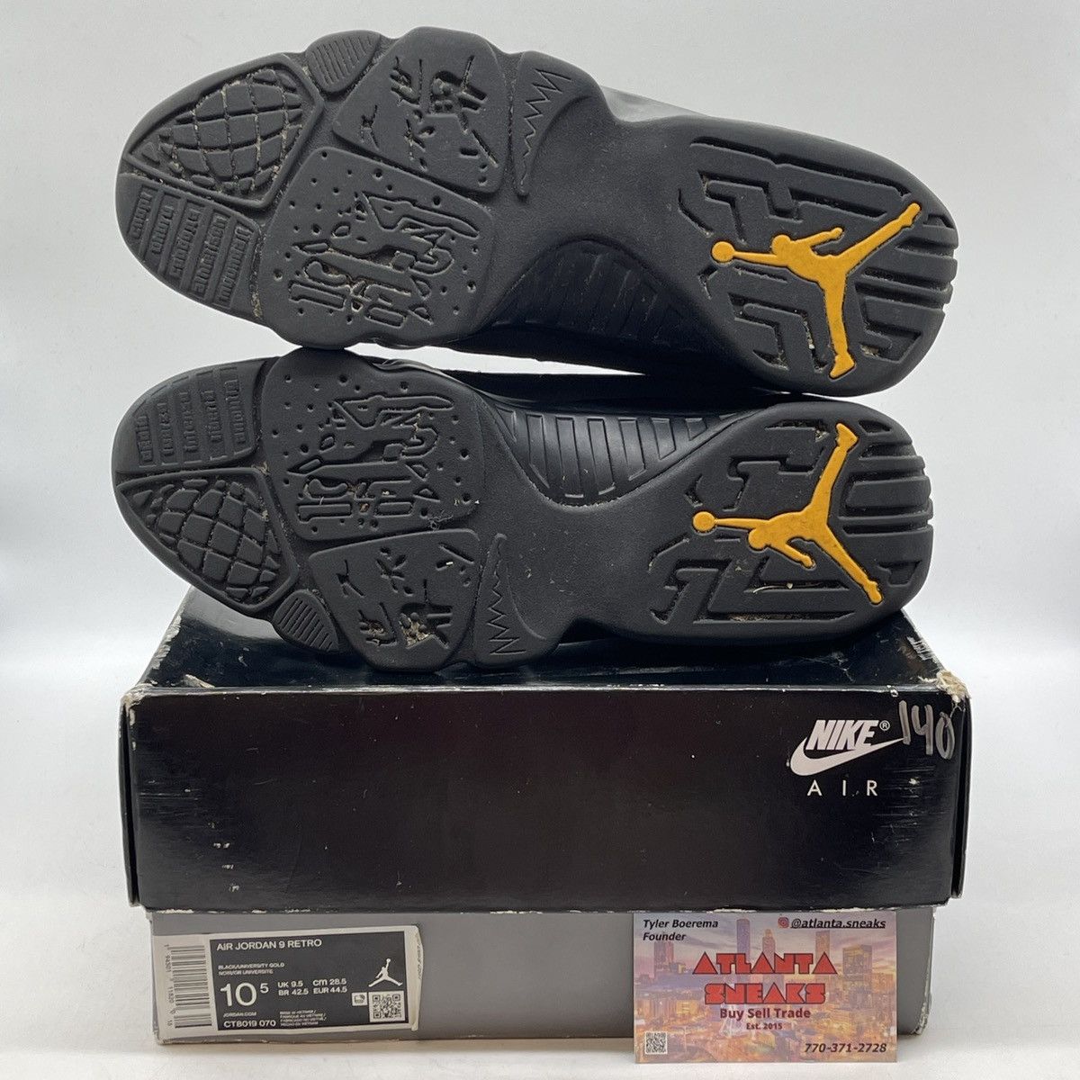 Jordan Brand Air Jordan 9 dark charcoal university gold Size US 10.5 / EU 43-44 - 7 Thumbnail