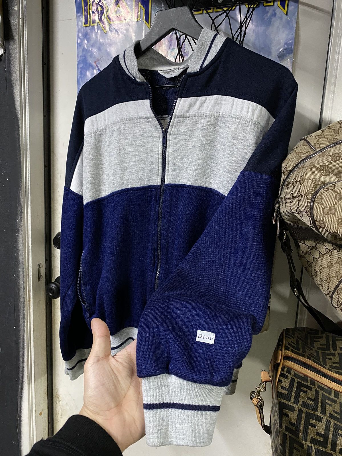 Christian Dior Monsieur Christian Dior Blue Fullzip Men’s Sweater Medium Size US M / EU 48-50 / 2 - 5 Thumbnail