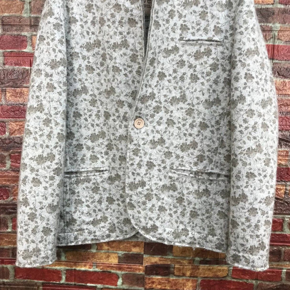Italia Independent VINTAGE ITALIAN DESIGNER FIVER FLORAL MINIMALIST JACKET Size US M / EU 48-50 / 2 - 3 Thumbnail