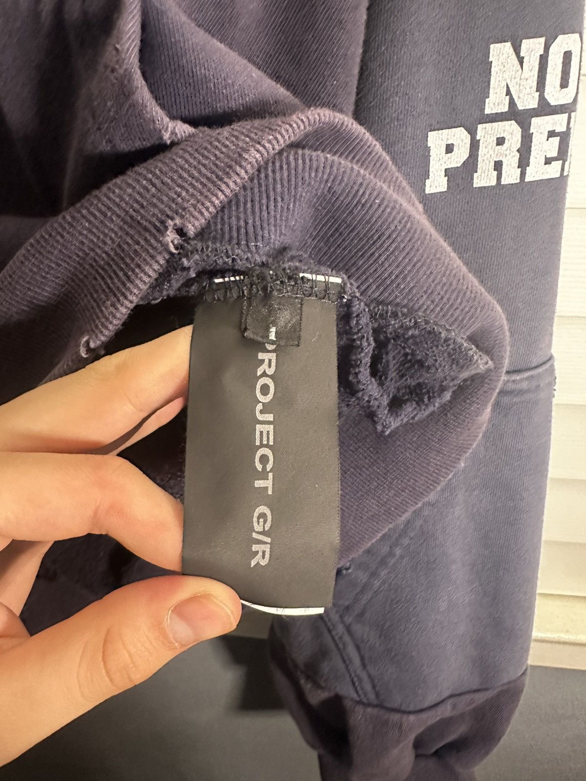 PROJECT G/R Project G/R Navy Reconstructed Folded Zip-Up Size US S / EU 44-46 / 1 - 6 Thumbnail